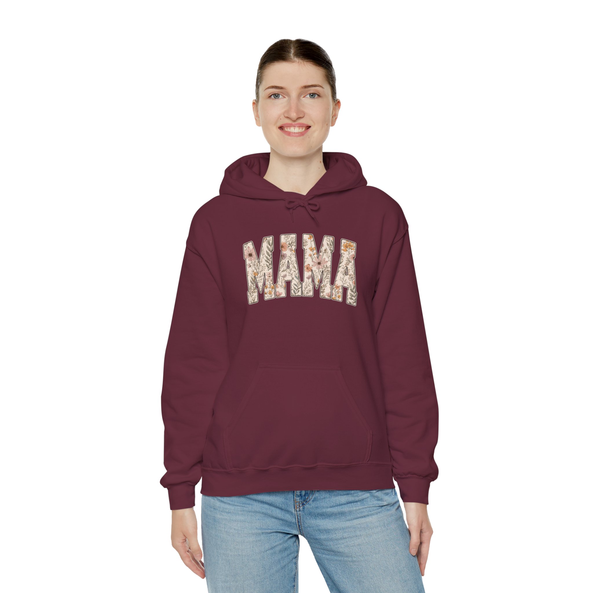Mama Floral Hoodie — Rustic Camouflage "MAMA" Pullover for Moms - Image 5