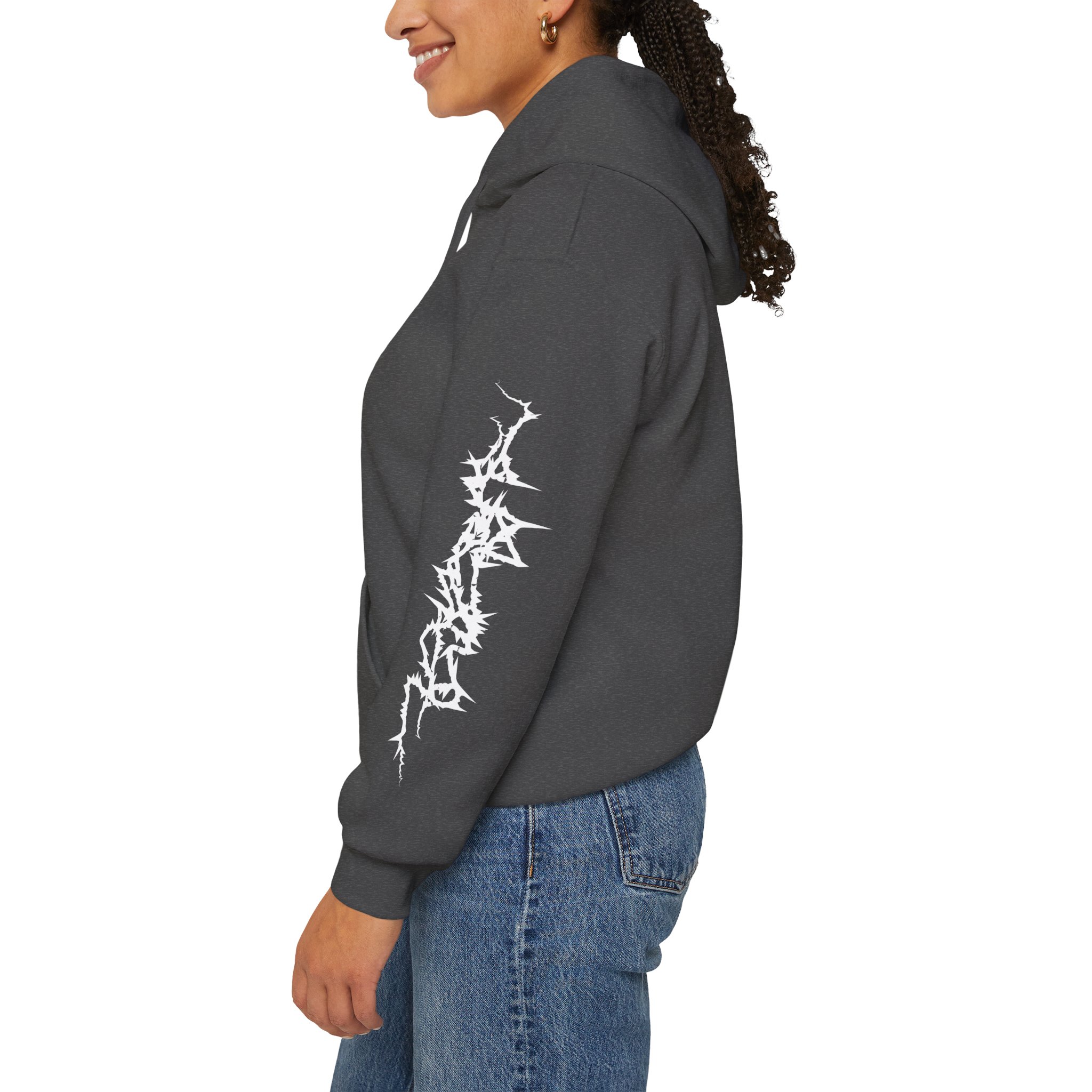 Scary Skull Black Hoodie — Gothic Horror Graphic Pullover - Image 6