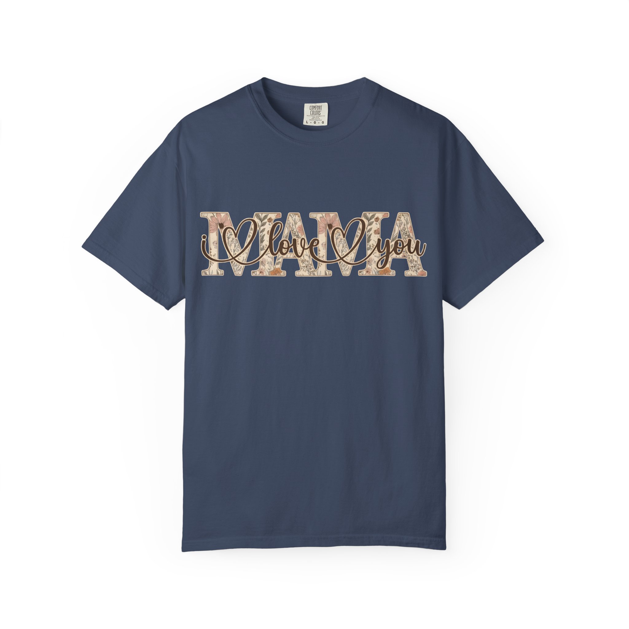 Mama I Love You T-Shirt — Floral Leopard Mom Tee - Image 76