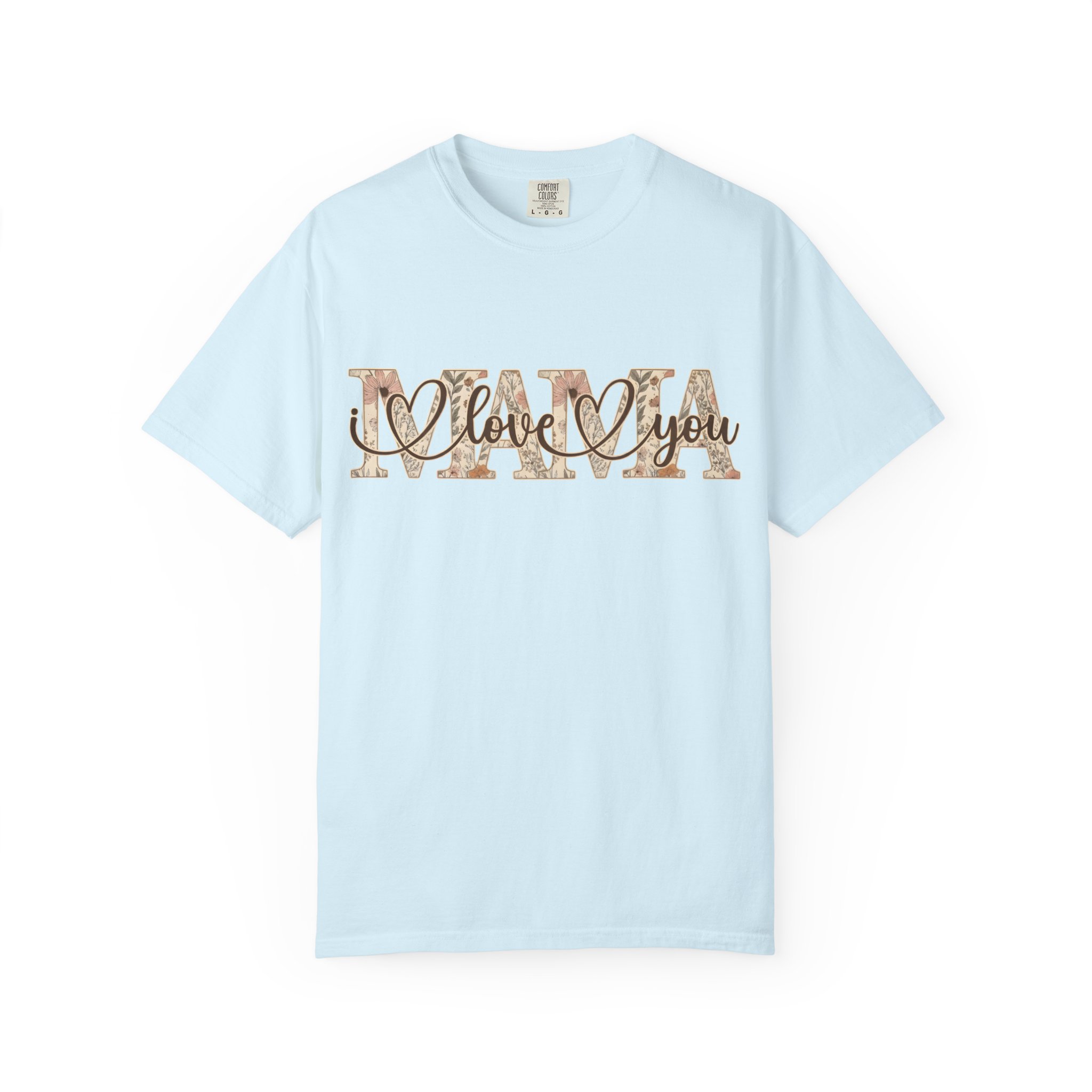 Mama I Love You T-Shirt — Floral Leopard Mom Tee - Image 64