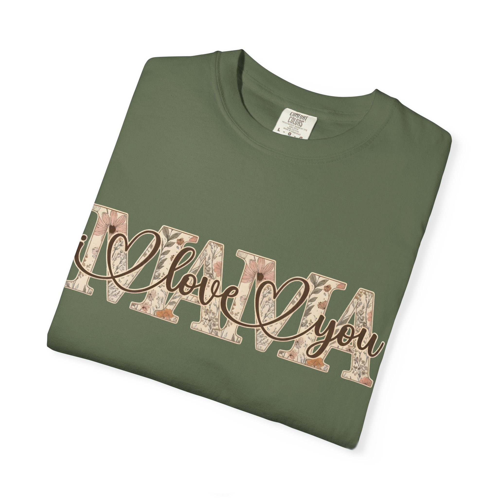 Mama I Love You T-Shirt — Floral Leopard Mom Tee - Image 46
