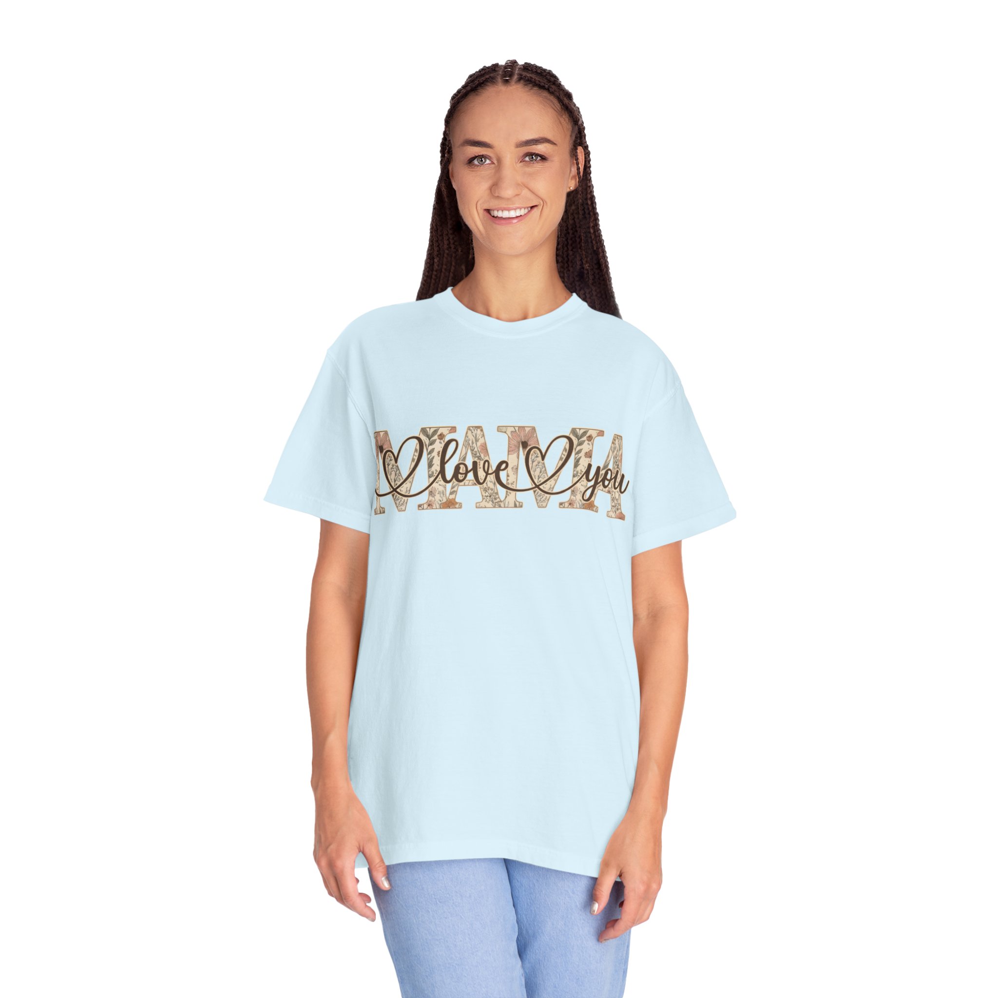 Mama I Love You T-Shirt — Floral Leopard Mom Tee - Image 7