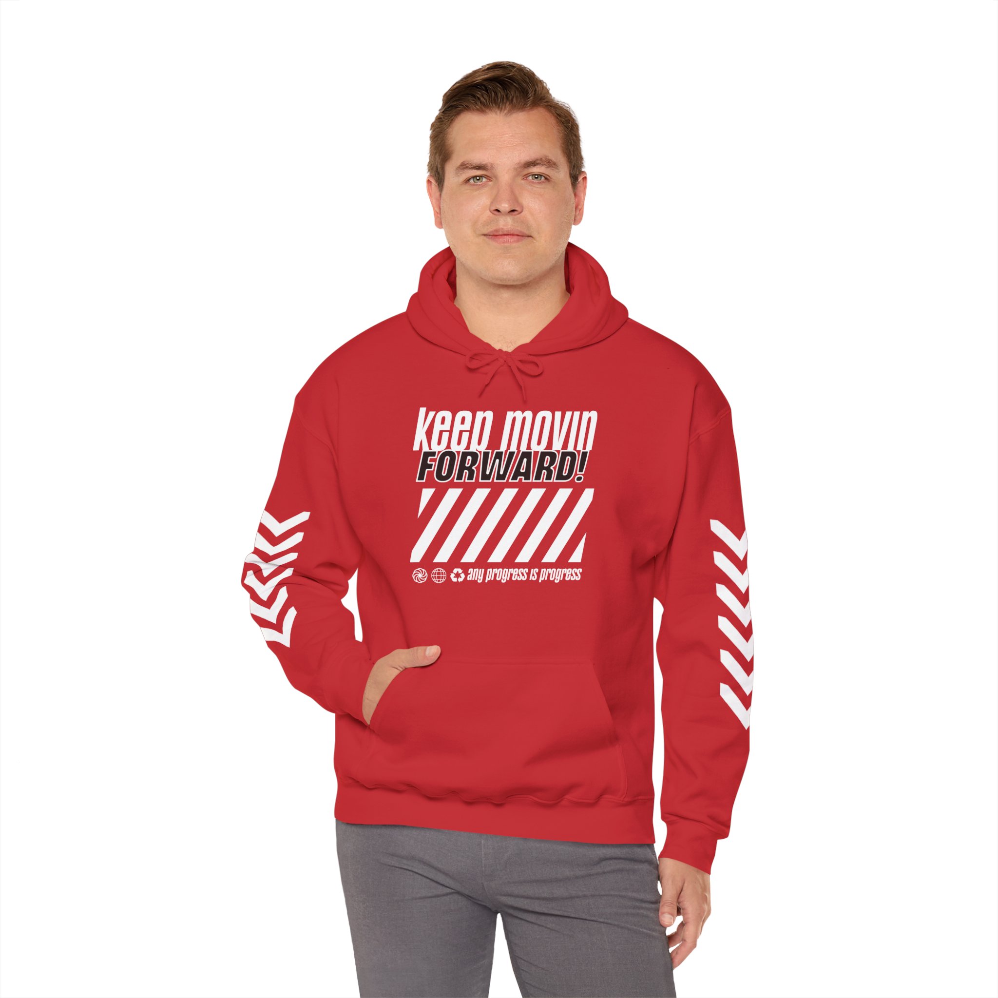 Keep Movin' Forward Hoodie – Motivational Graphic Hoodie - Image 22