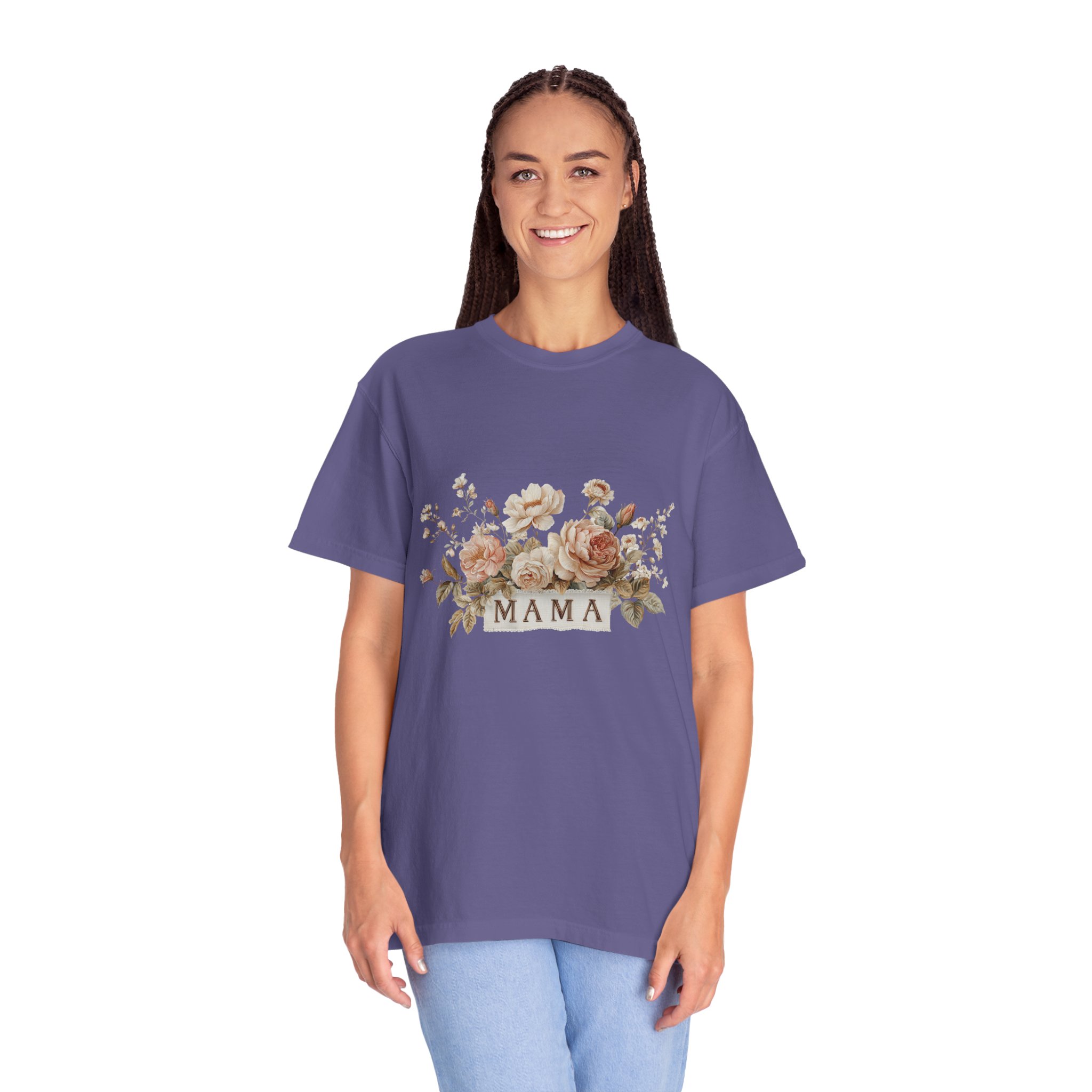 Mama Floral T-Shirt — Vintage Rose Mother's Day Tee - Image 18
