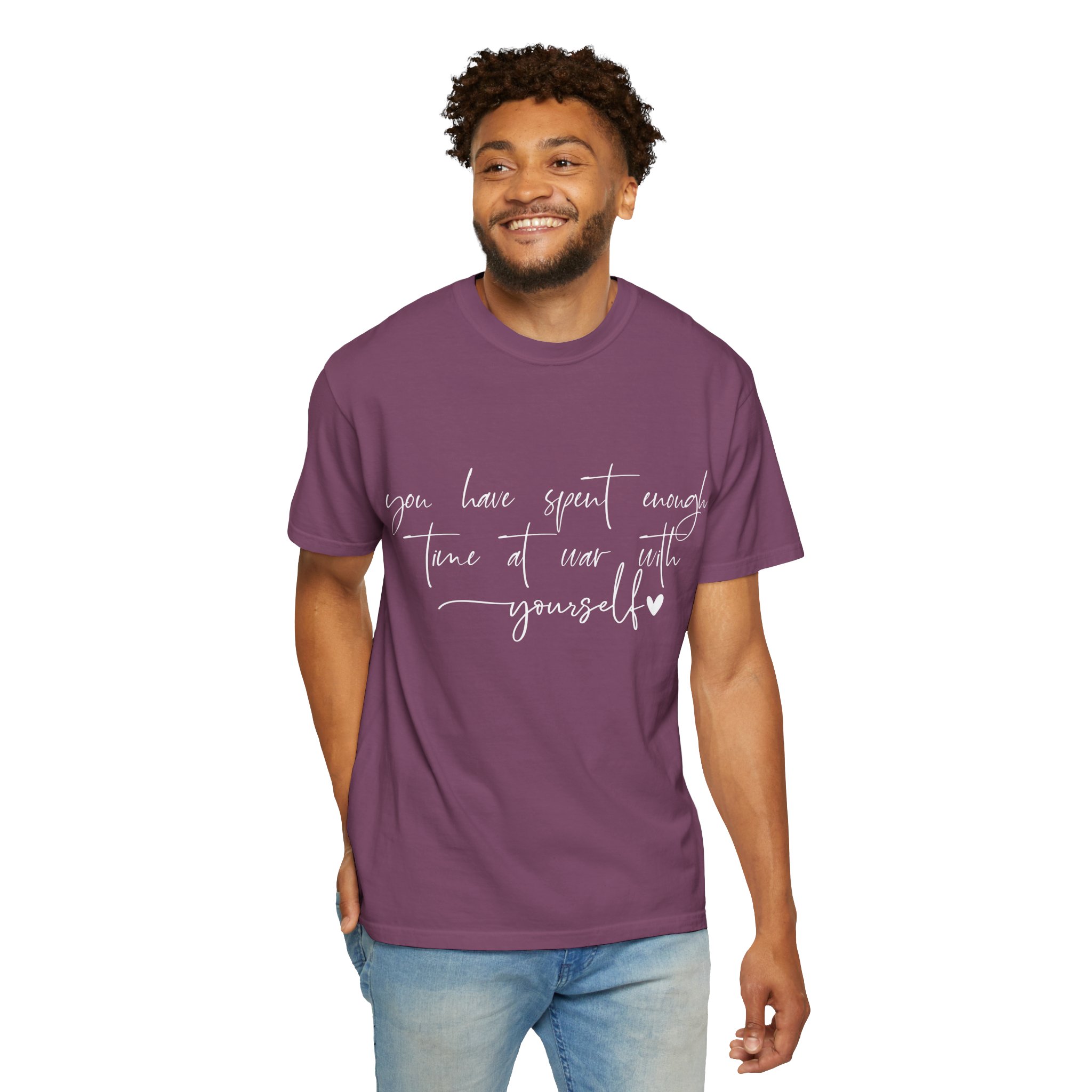 You Have Spent Enough Time at War With Yourself T-Shirt — Mental Health Affirmation Tee - Image 17