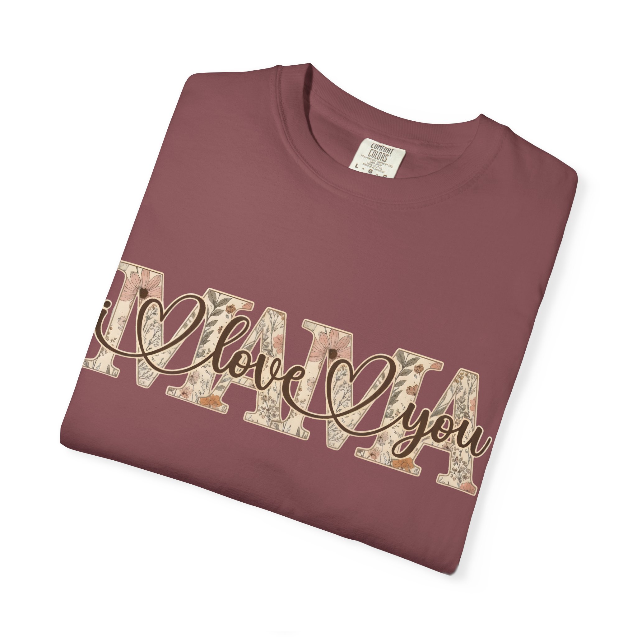 Mama I Love You T-Shirt — Floral Leopard Mom Tee - Image 30