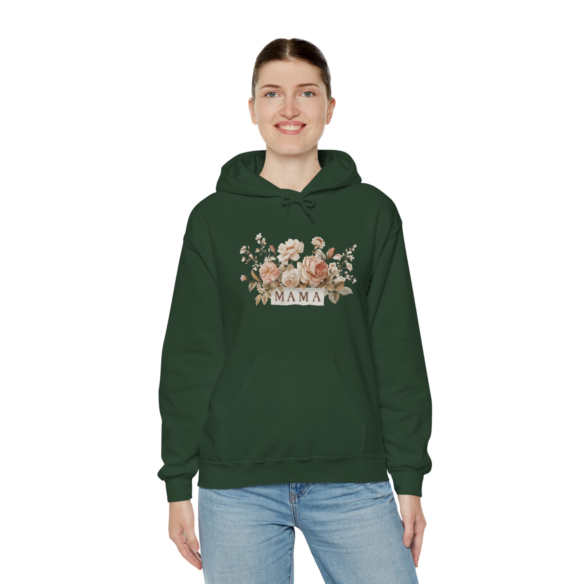 Mama Floral Hoodie – Rustic Rose Mother’s Day Sweatshirt - Image 7