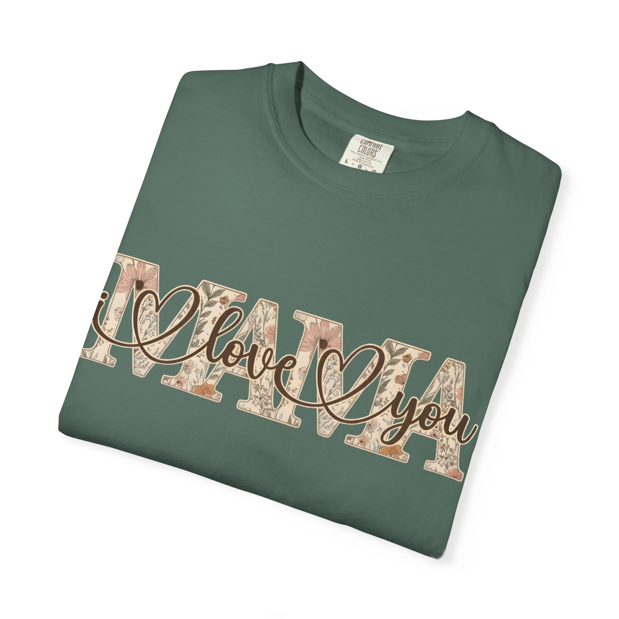 Mama I Love You T-Shirt — Floral Leopard Mom Tee - Image 58