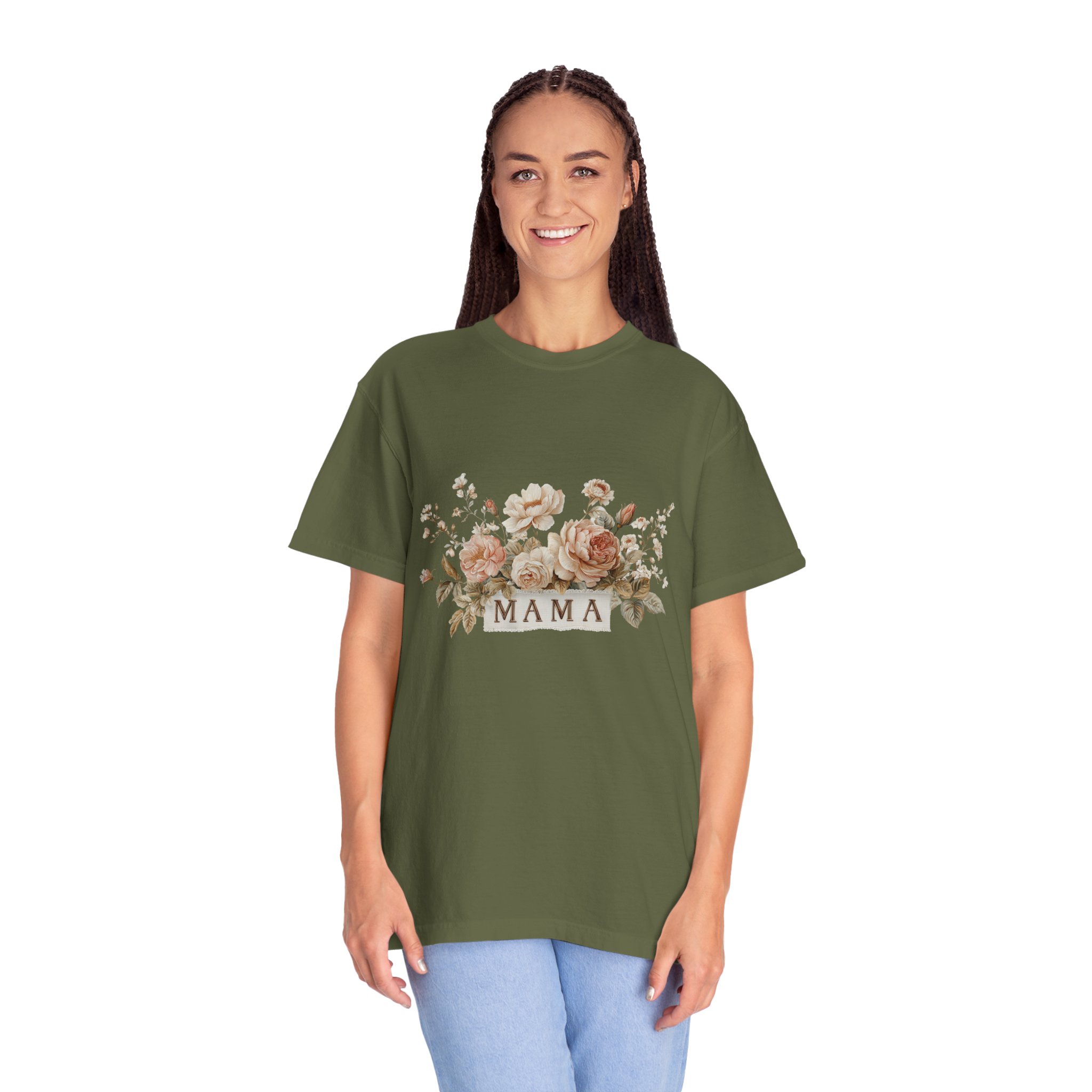 Mama Floral T-Shirt — Vintage Rose Mother's Day Tee - Image 9