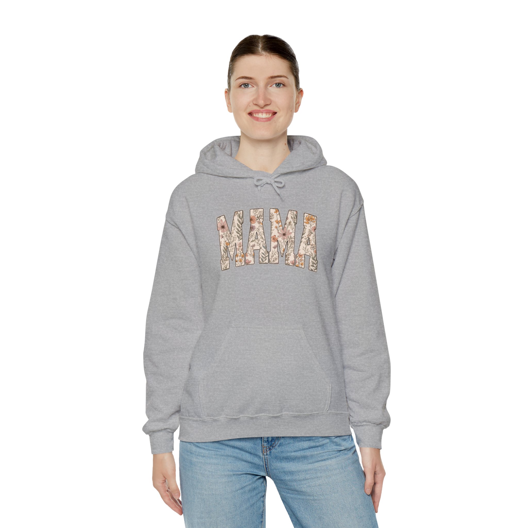 Mama Floral Hoodie — Rustic Camouflage "MAMA" Pullover for Moms - Image 4