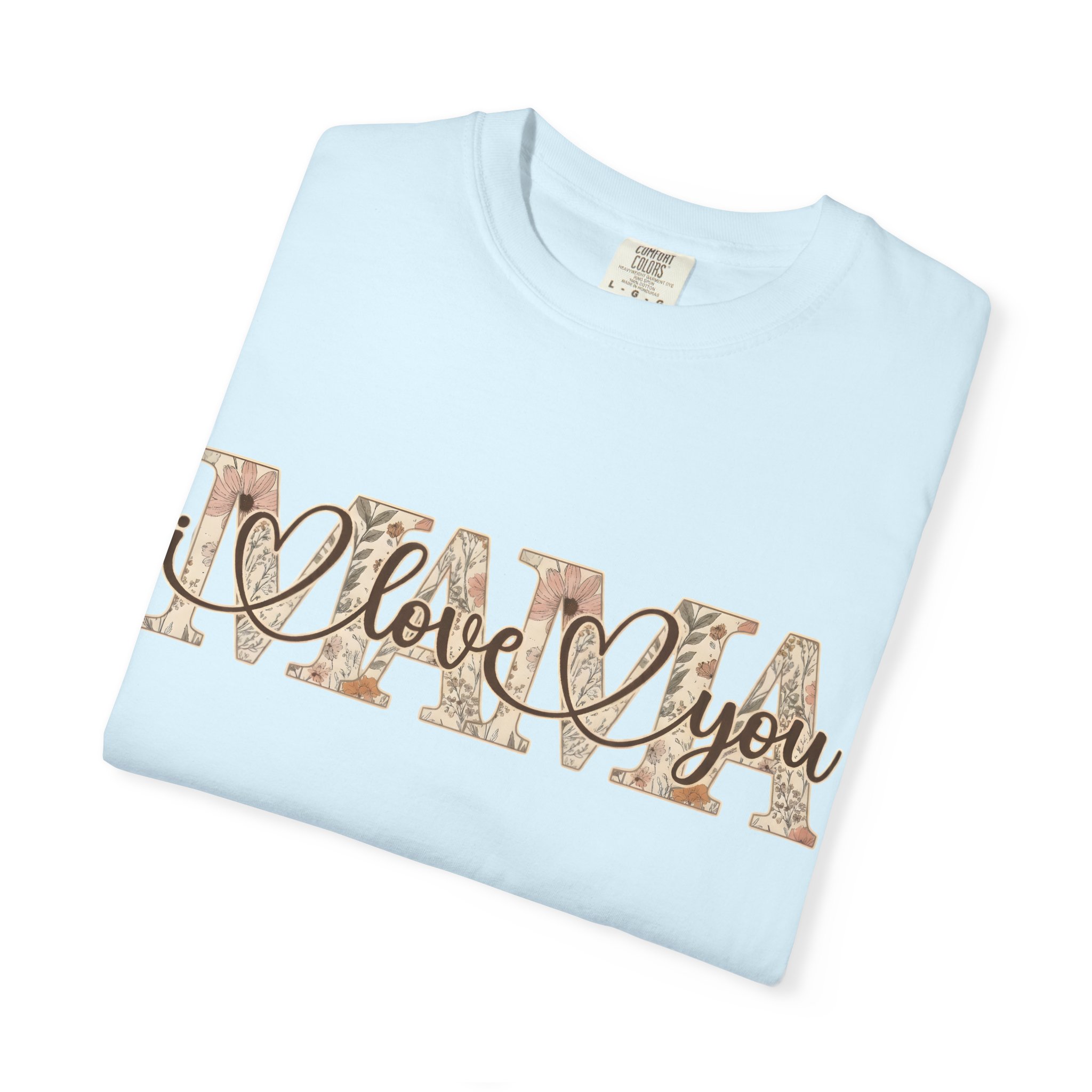 Mama I Love You T-Shirt — Floral Leopard Mom Tee - Image 66