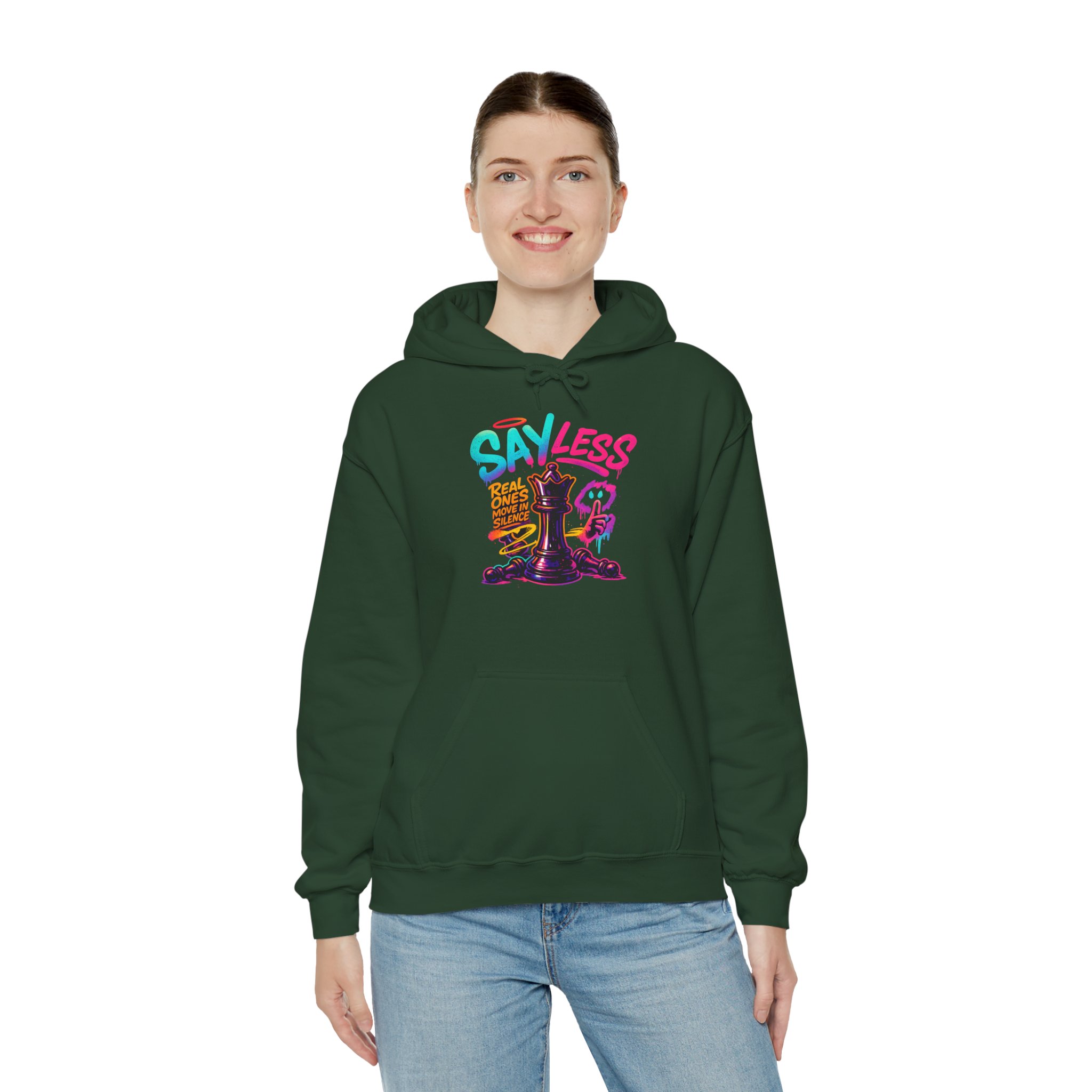 Sayless Chess Hoodie — Playful Chess King Graphic Pullover - Image 8