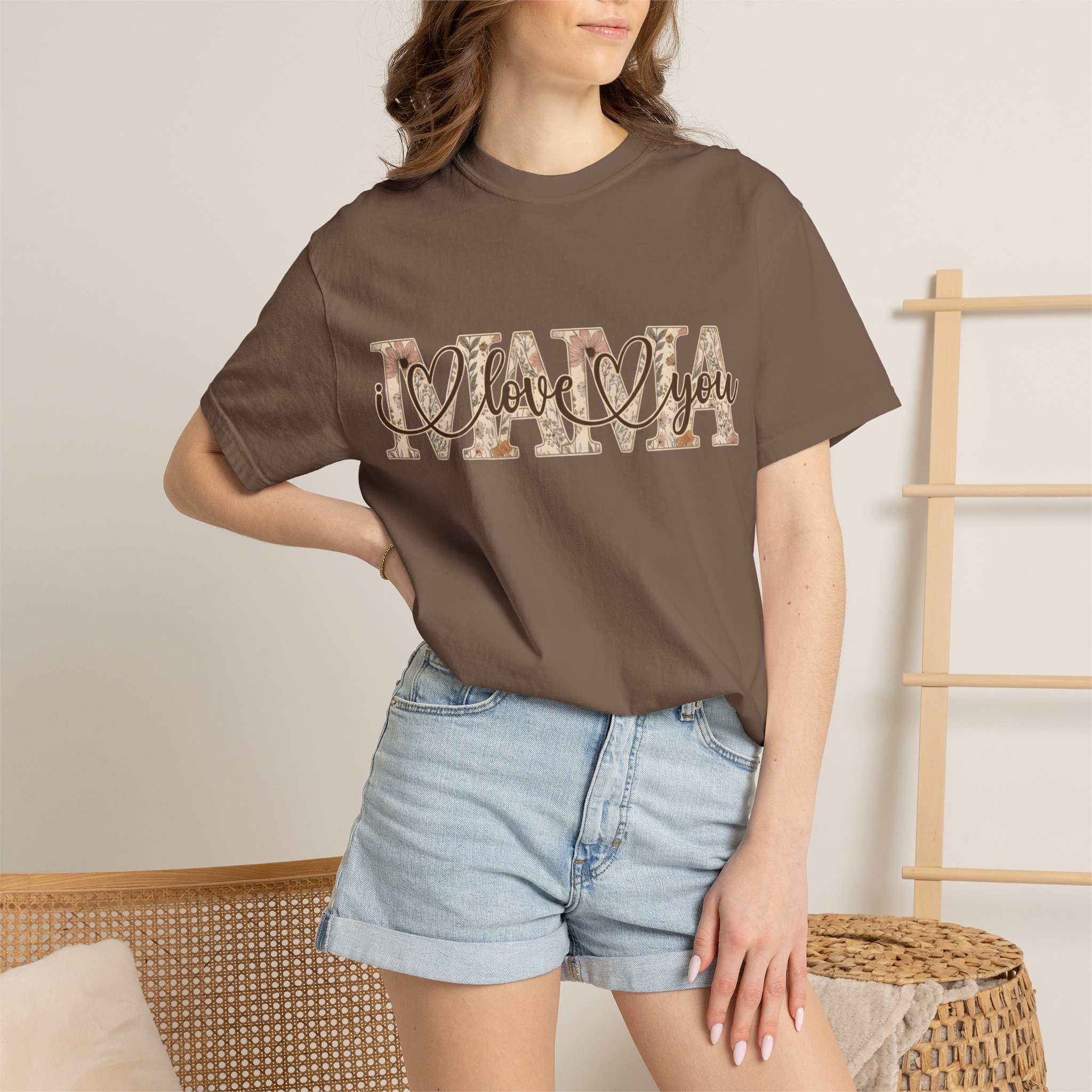 Mama I Love You T-Shirt — Floral Leopard Mom Tee - Image 39