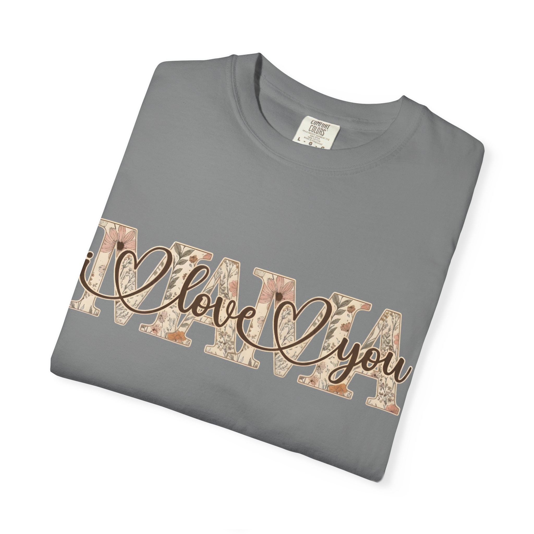 Mama I Love You T-Shirt — Floral Leopard Mom Tee - Image 42