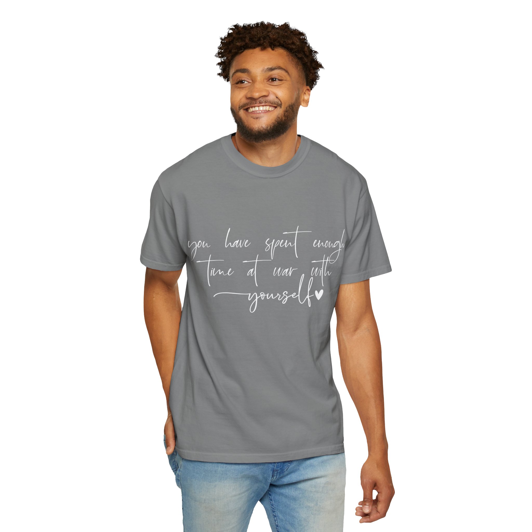 You Have Spent Enough Time at War With Yourself T-Shirt — Mental Health Affirmation Tee - Image 5