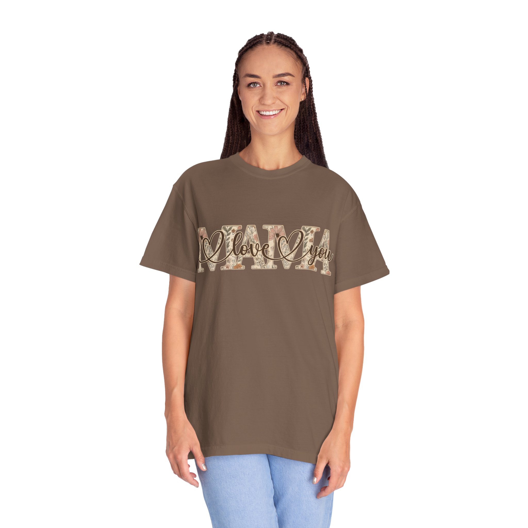 Mama I Love You T-Shirt — Floral Leopard Mom Tee - Image 19