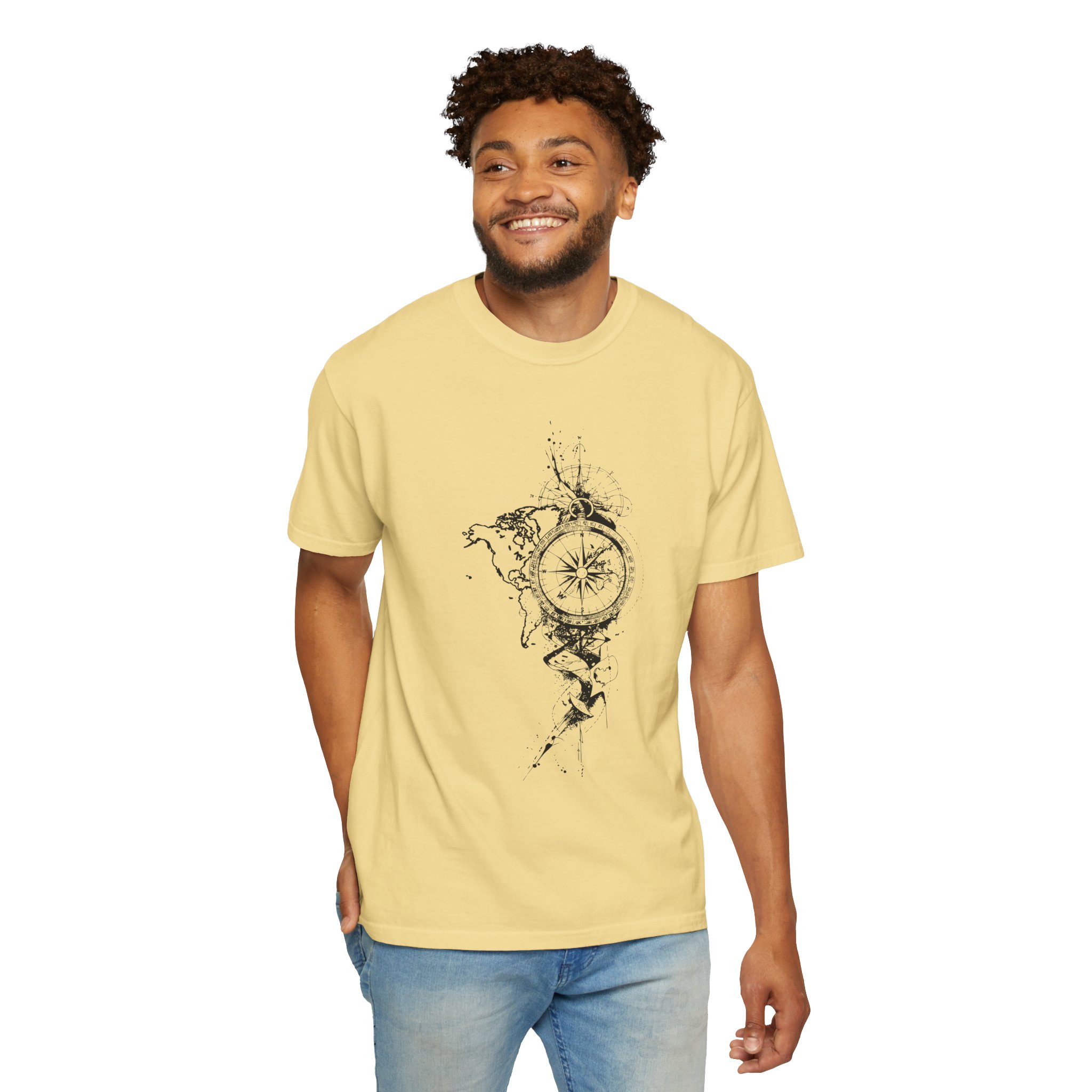 Compass Splash T-Shirt — Nautical Adventure Graphic Tee - Image 6