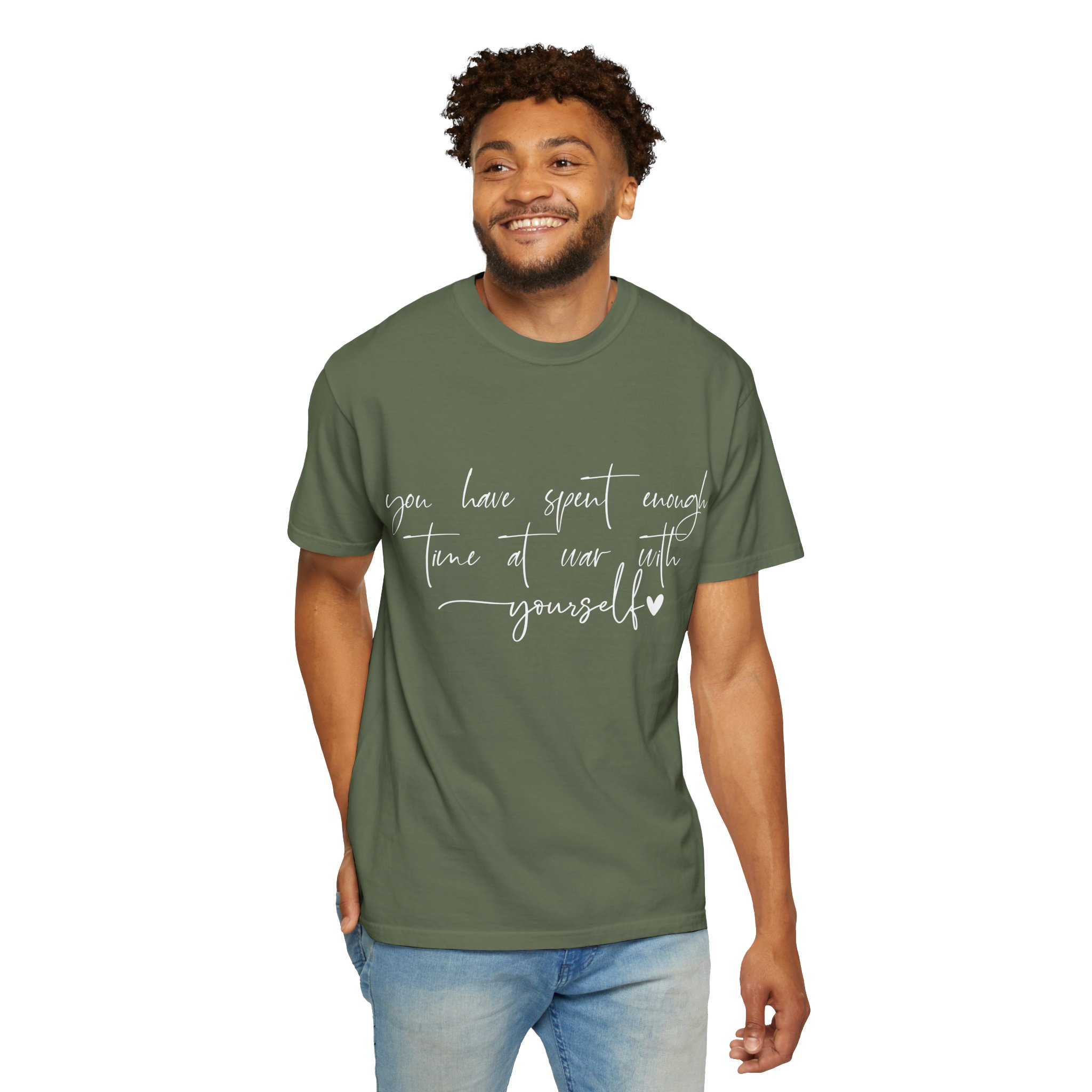You Have Spent Enough Time at War With Yourself T-Shirt — Mental Health Affirmation Tee - Image 6