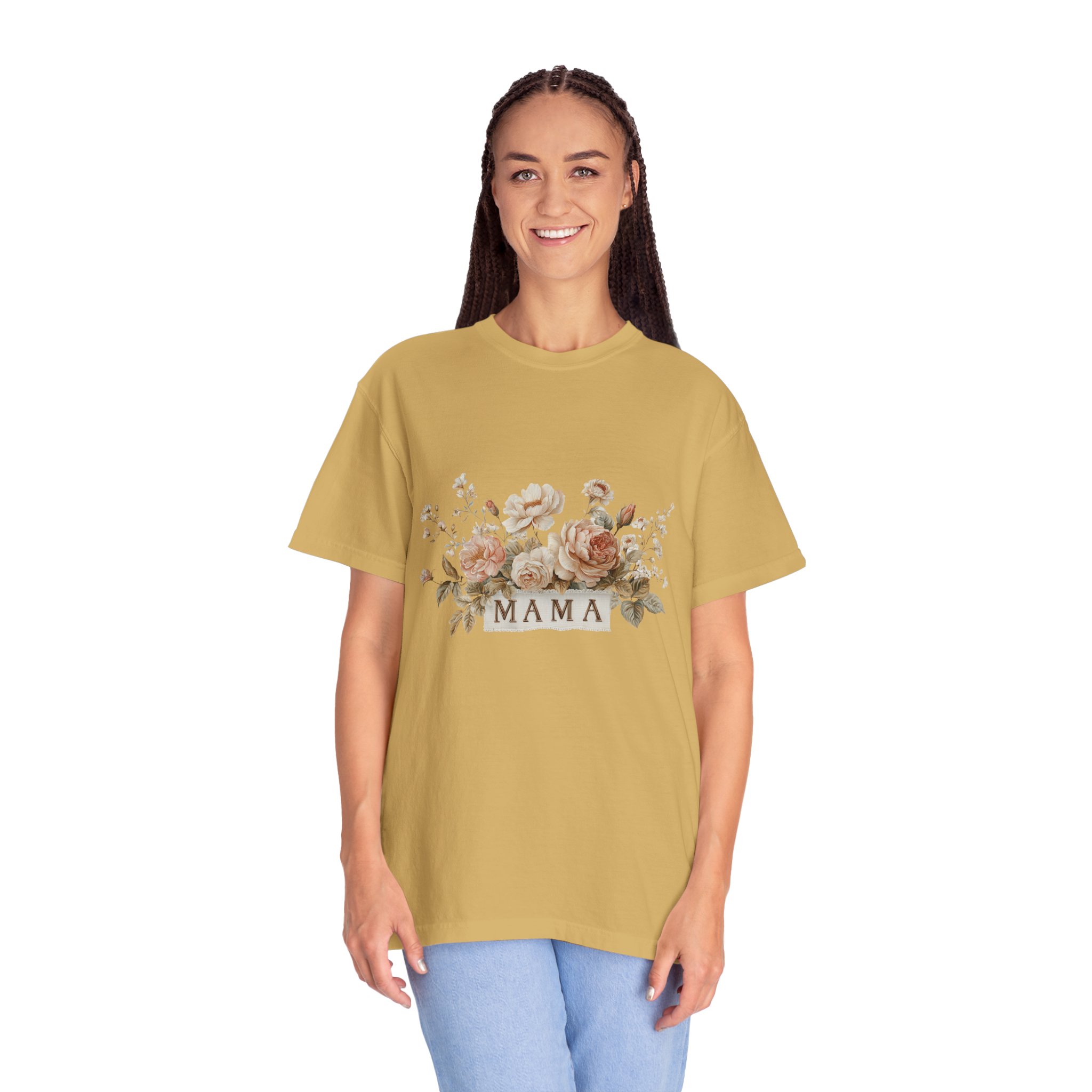 Mama Floral T-Shirt — Vintage Rose Mother's Day Tee - Image 3