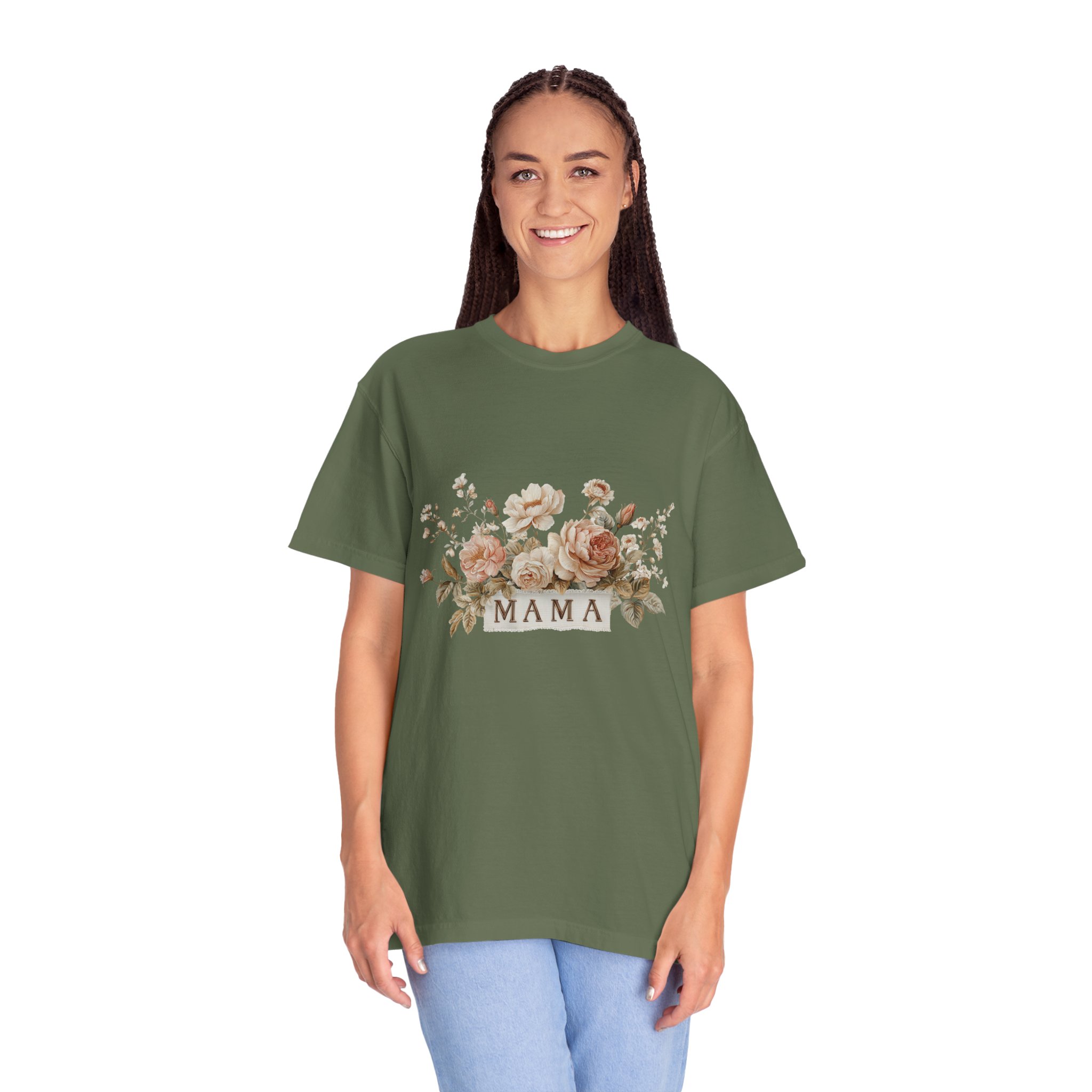 Mama Floral T-Shirt — Vintage Rose Mother's Day Tee - Image 8
