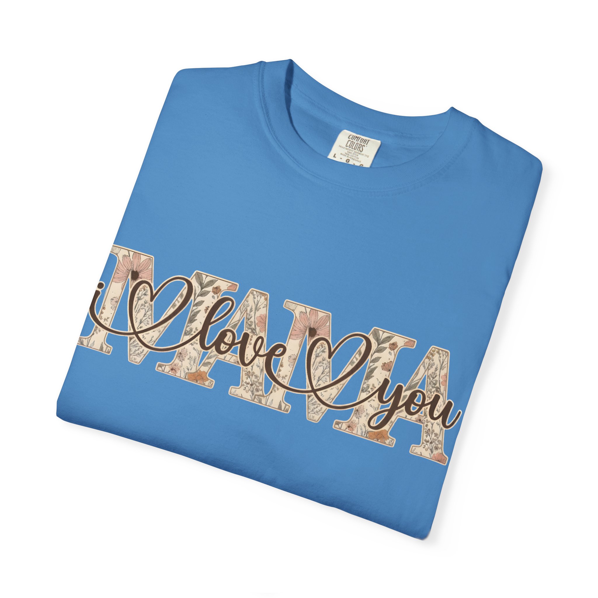 Mama I Love You T-Shirt — Floral Leopard Mom Tee - Image 74