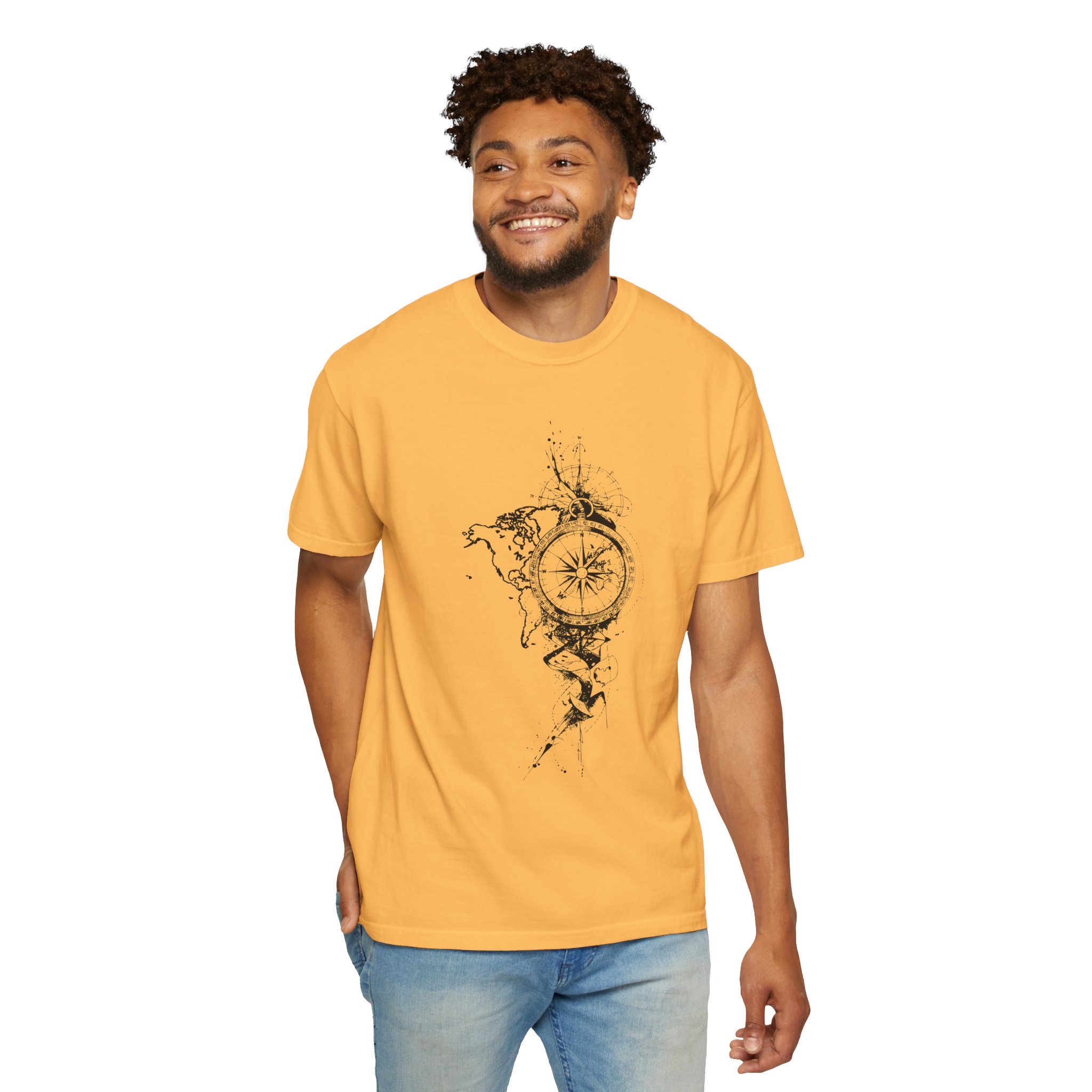 Compass Splash T-Shirt — Nautical Adventure Graphic Tee - Image 3