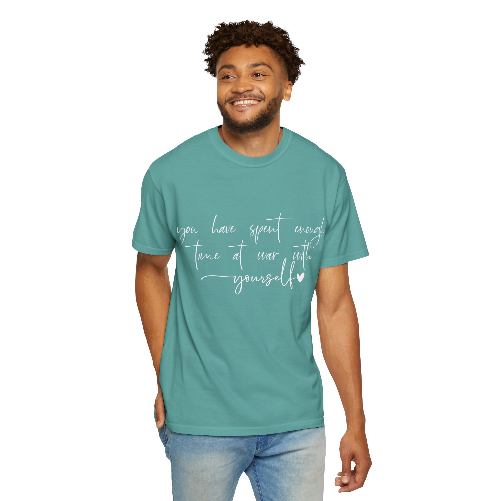 You Have Spent Enough Time at War With Yourself T-Shirt — Mental Health Affirmation Tee - Image 9