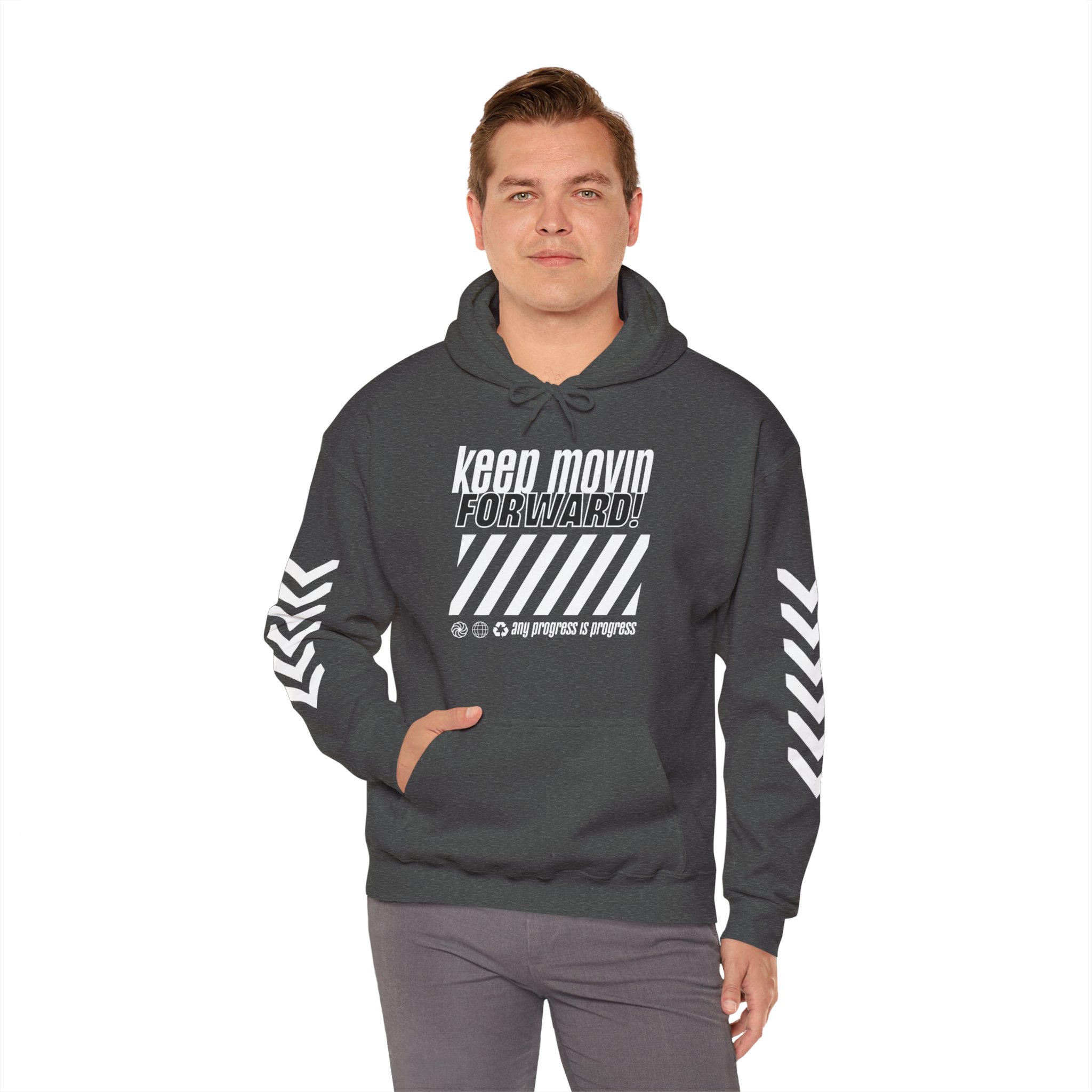 Keep Movin' Forward Hoodie – Motivational Graphic Hoodie - Image 13