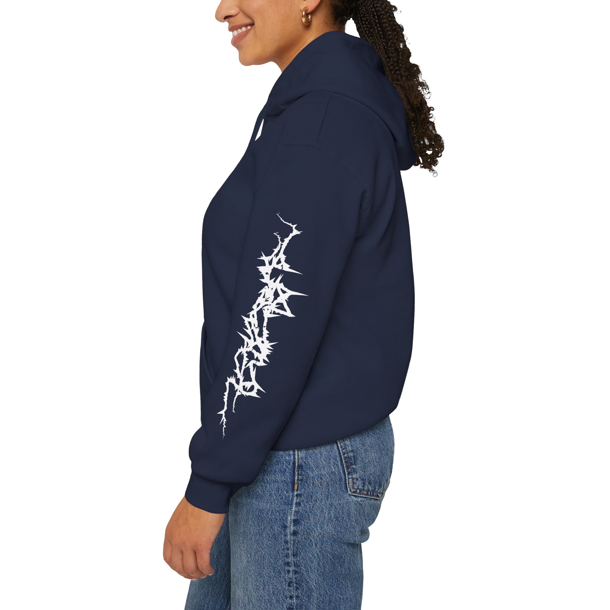 Scary Skull Black Hoodie — Gothic Horror Graphic Pullover - Image 12