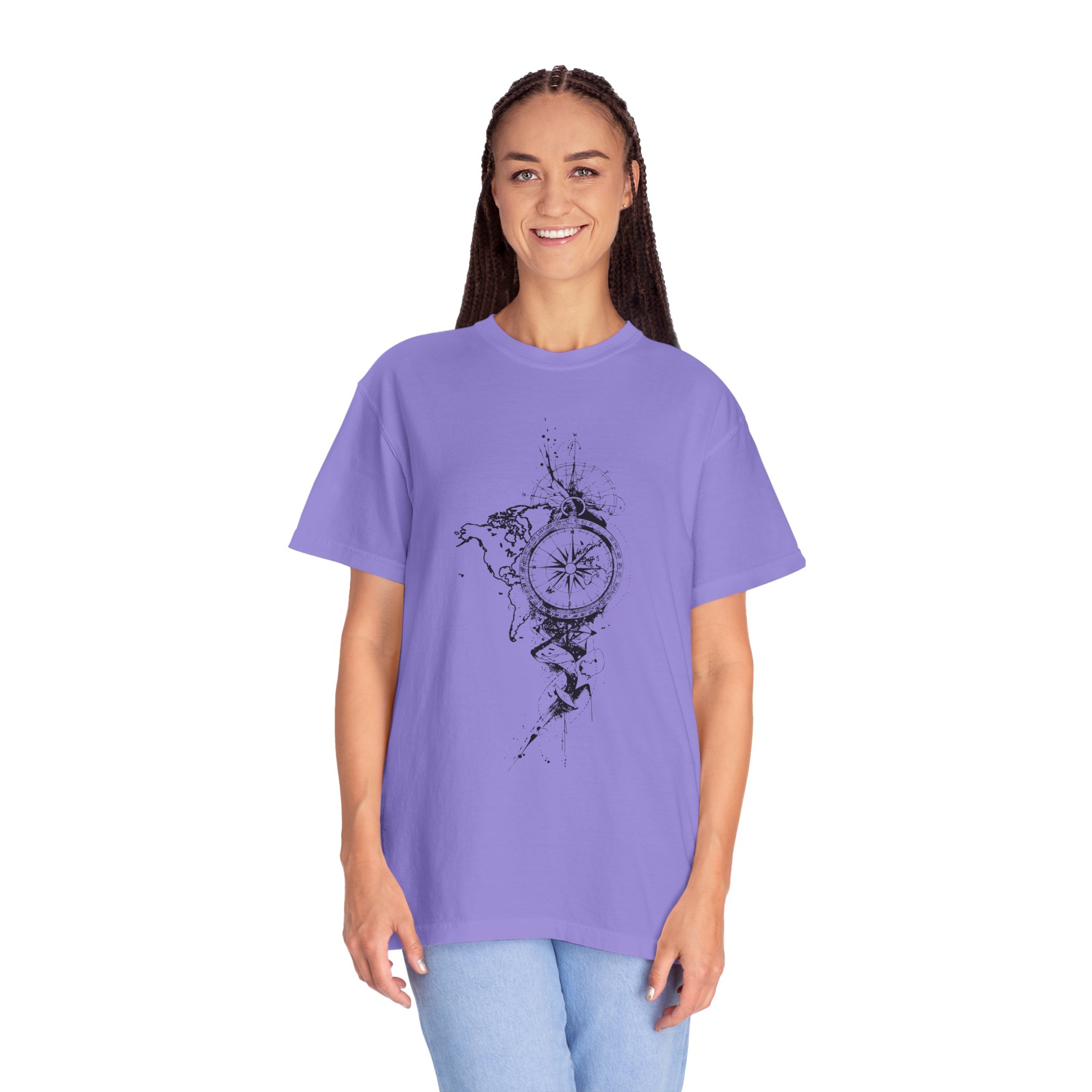 Compass Splash T-Shirt — Nautical Adventure Graphic Tee - Image 16