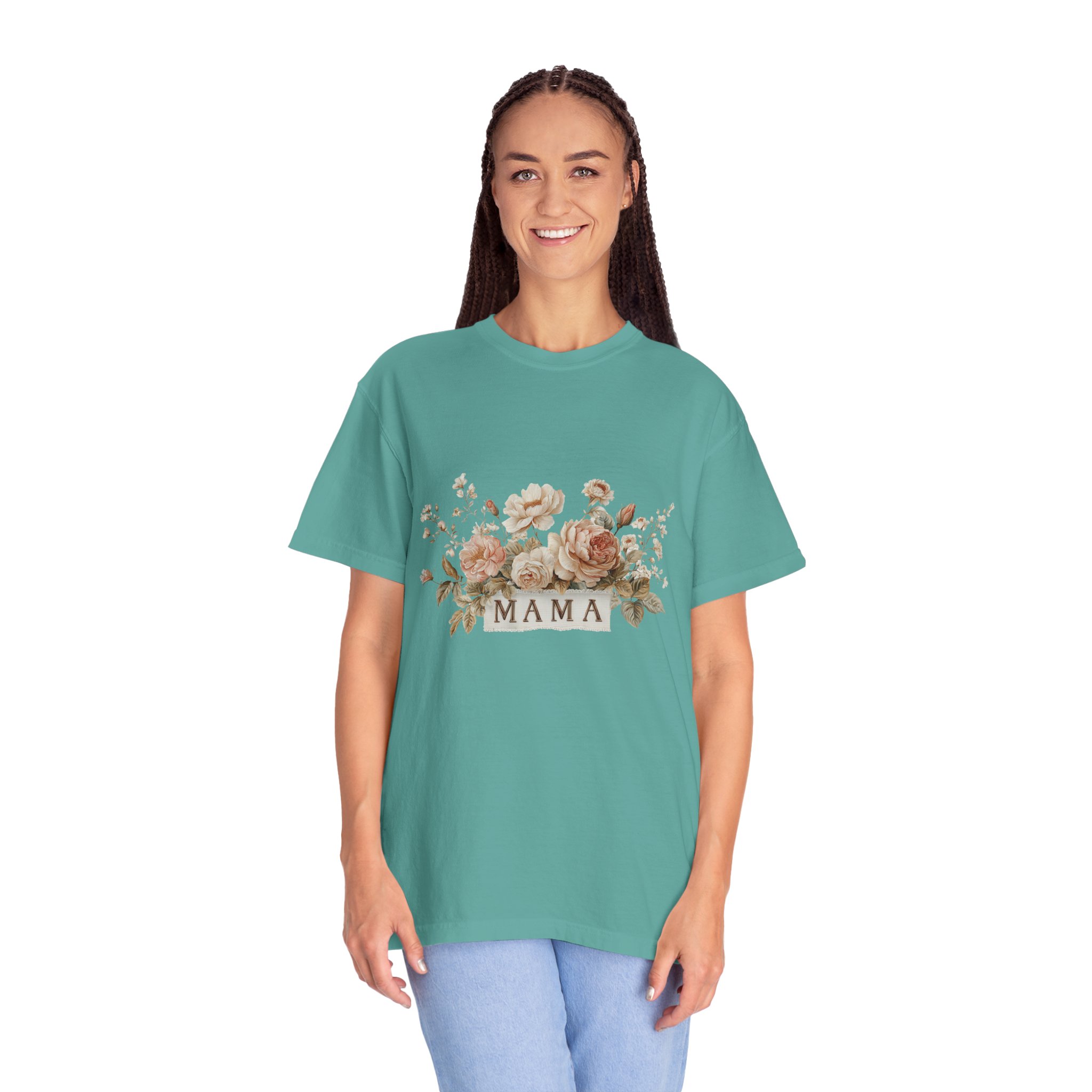 Mama Floral T-Shirt — Vintage Rose Mother's Day Tee - Image 10