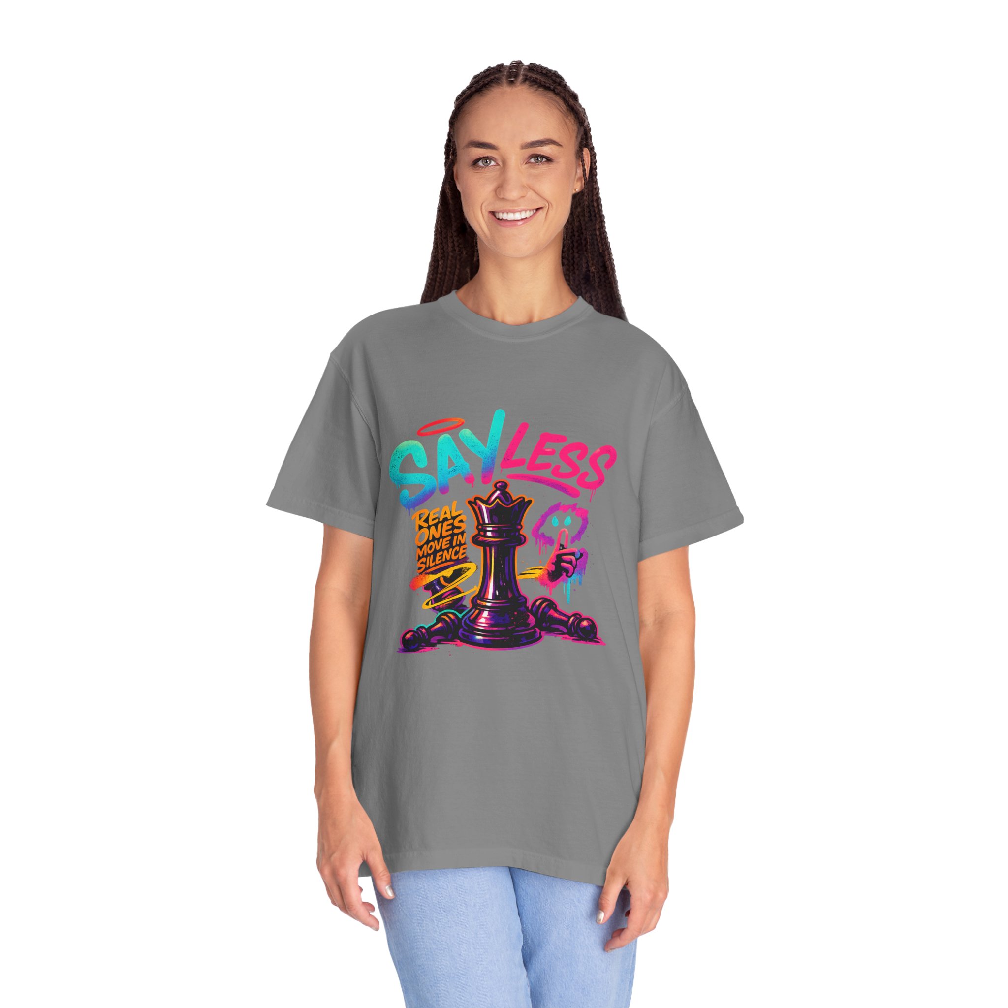 Say Less Chess King Graphic T-Shirt - Image 8