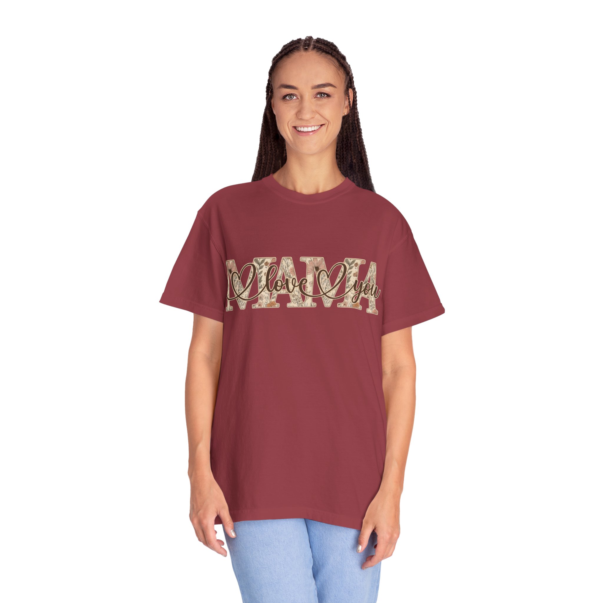 Mama I Love You T-Shirt — Floral Leopard Mom Tee - Image 8