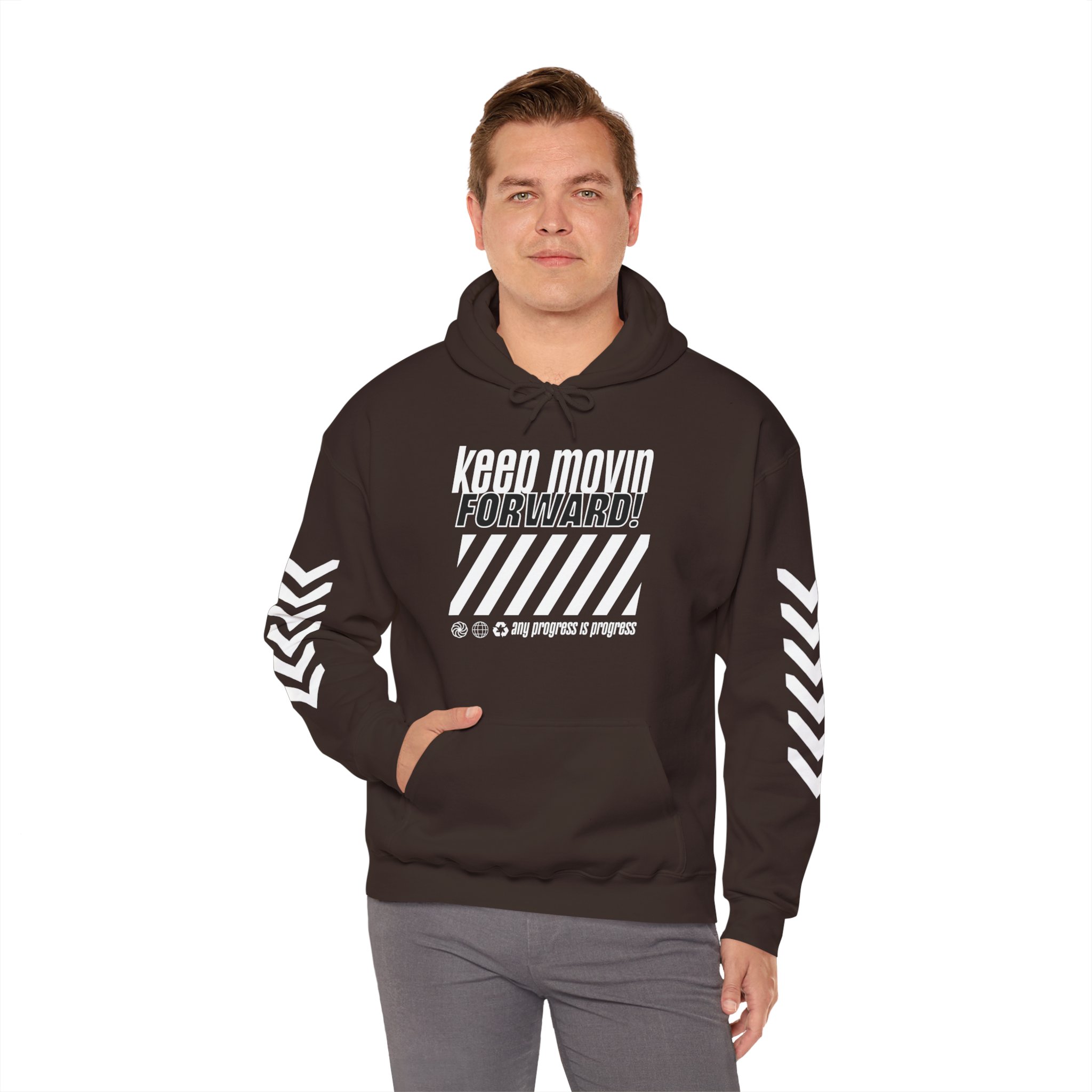 Keep Movin' Forward Hoodie – Motivational Graphic Hoodie - Image 7