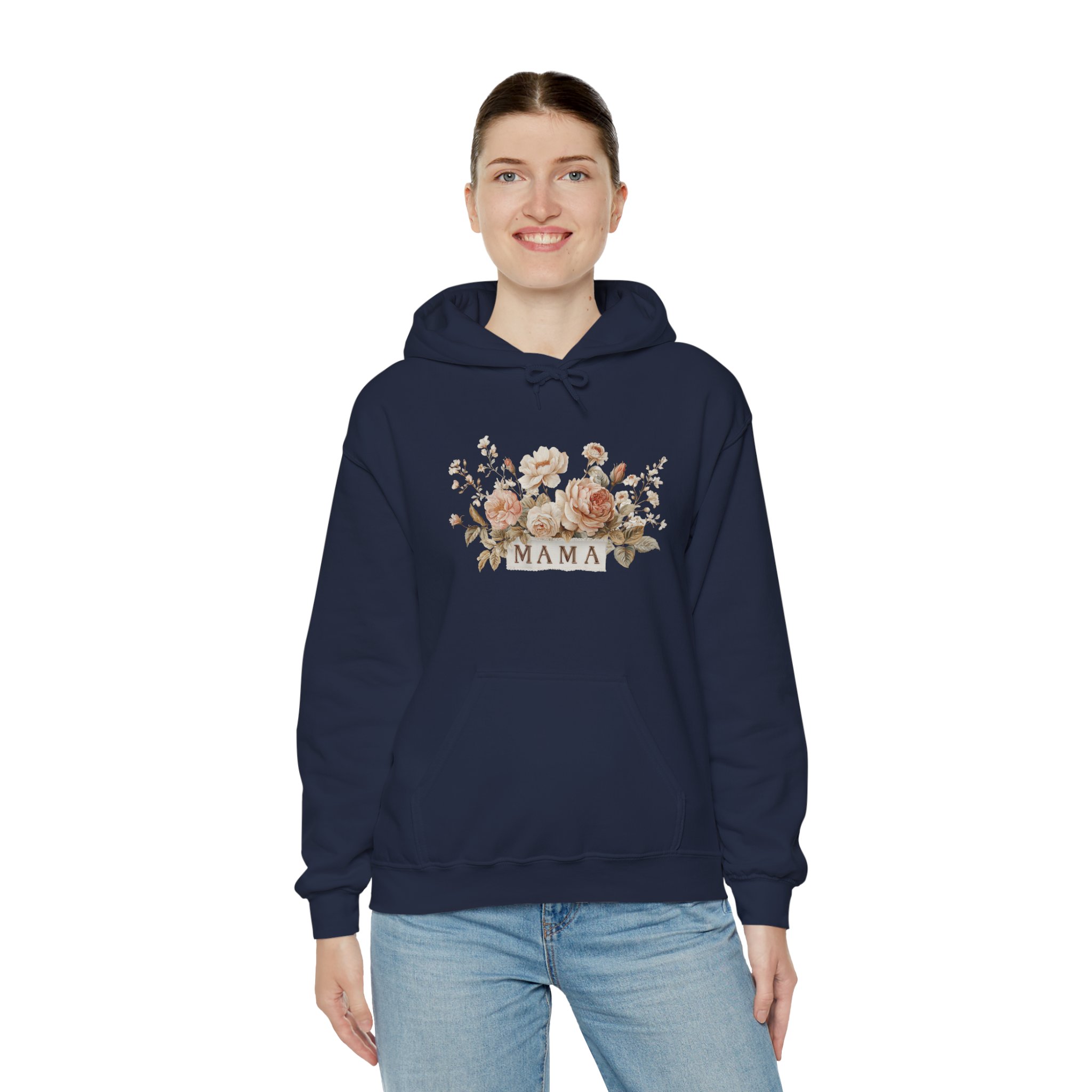 Mama Floral Hoodie – Rustic Rose Mother’s Day Sweatshirt - Image 11