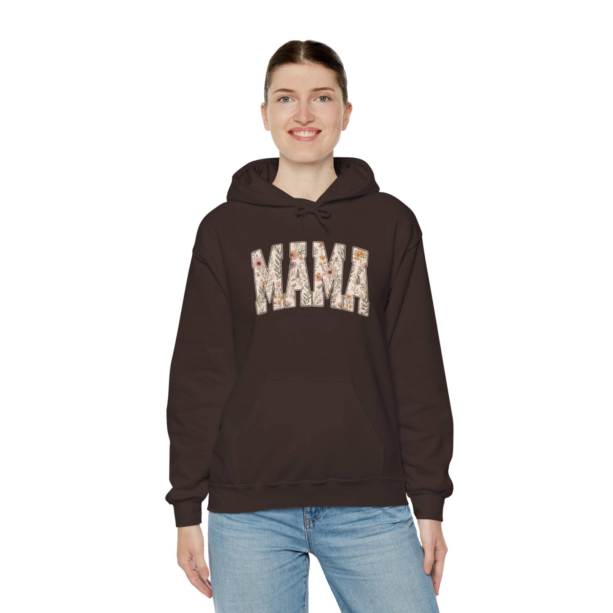 Mama Floral Hoodie — Rustic Camouflage "MAMA" Pullover for Moms - Image 6