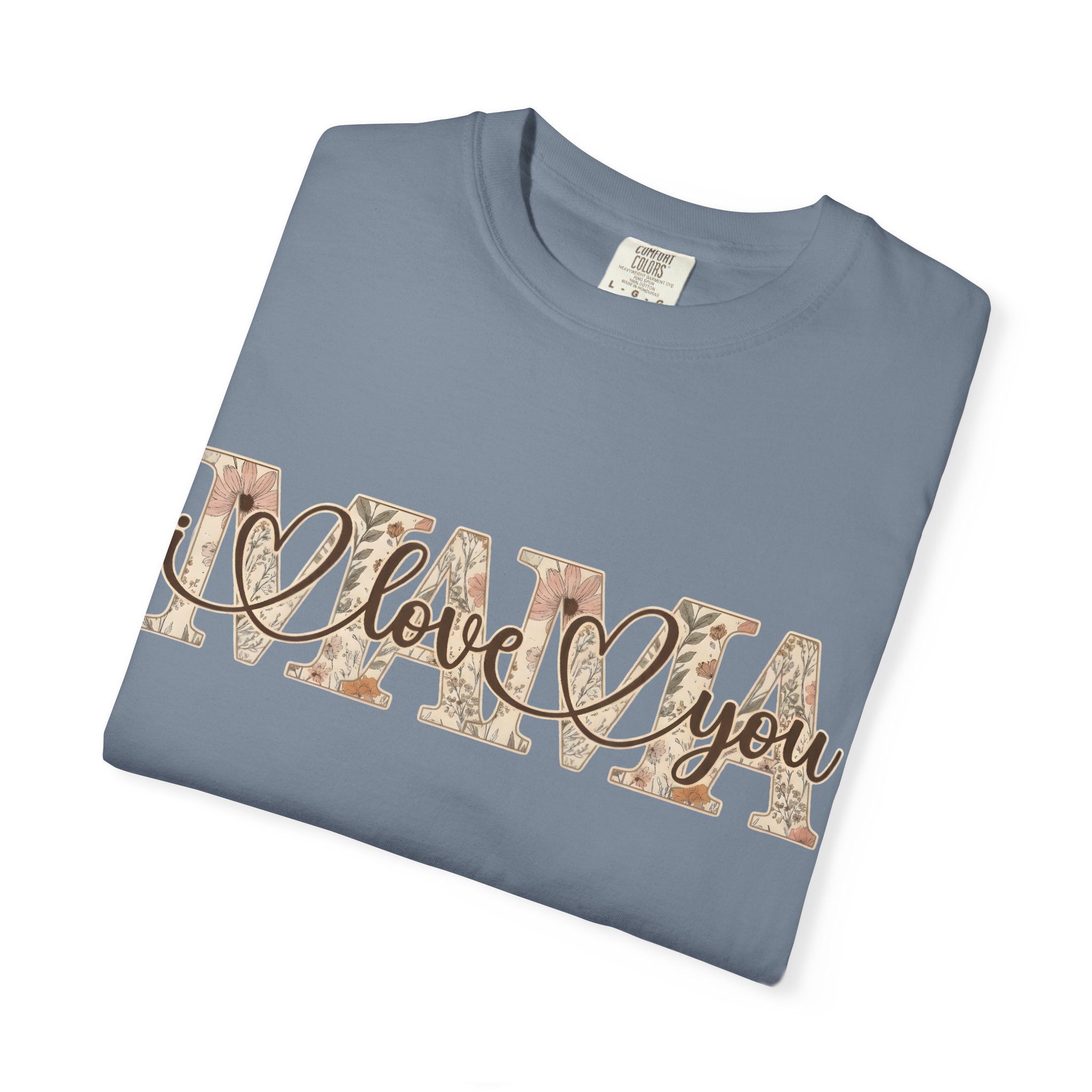 Mama I Love You T-Shirt — Floral Leopard Mom Tee - Image 70