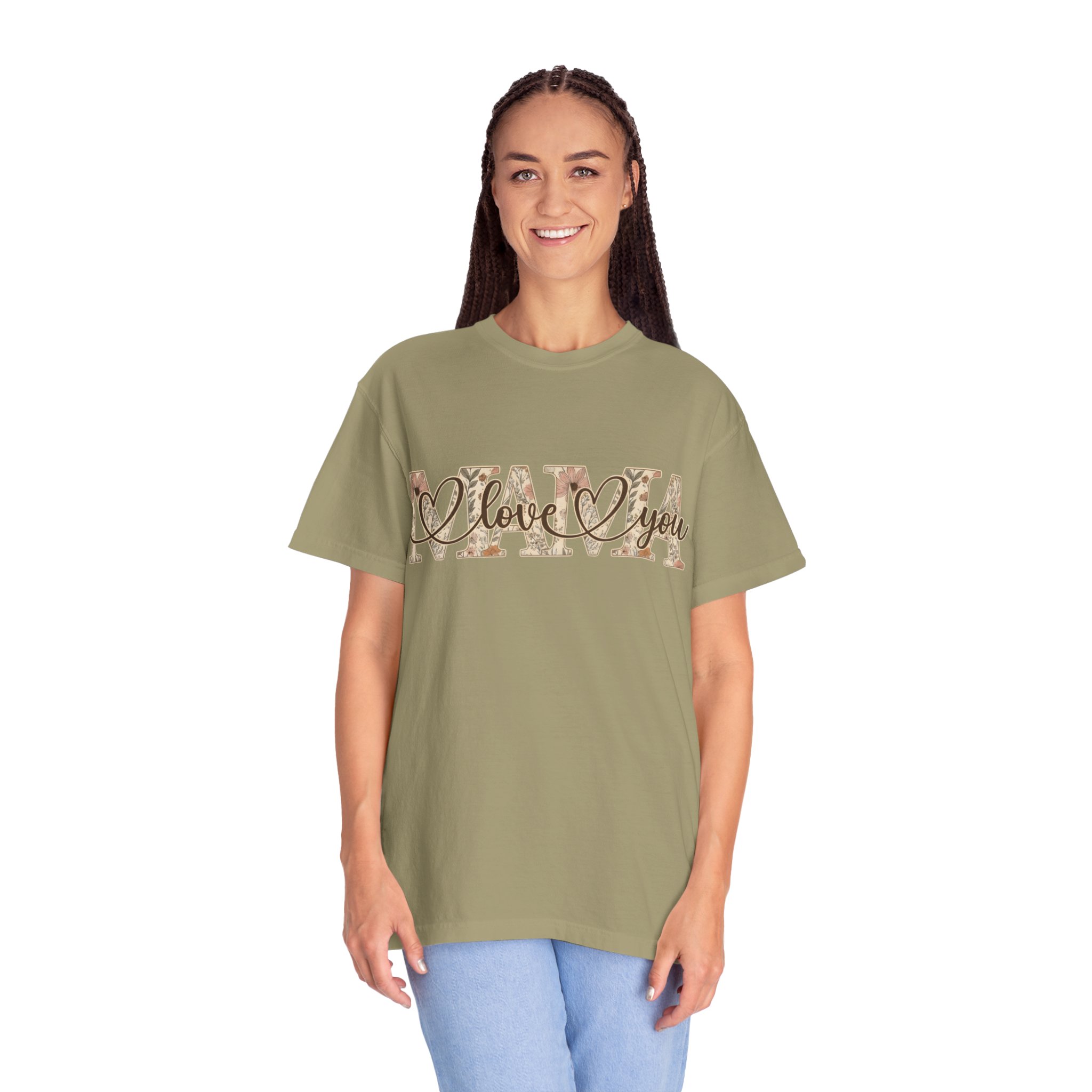 Mama I Love You T-Shirt — Floral Leopard Mom Tee - Image 12