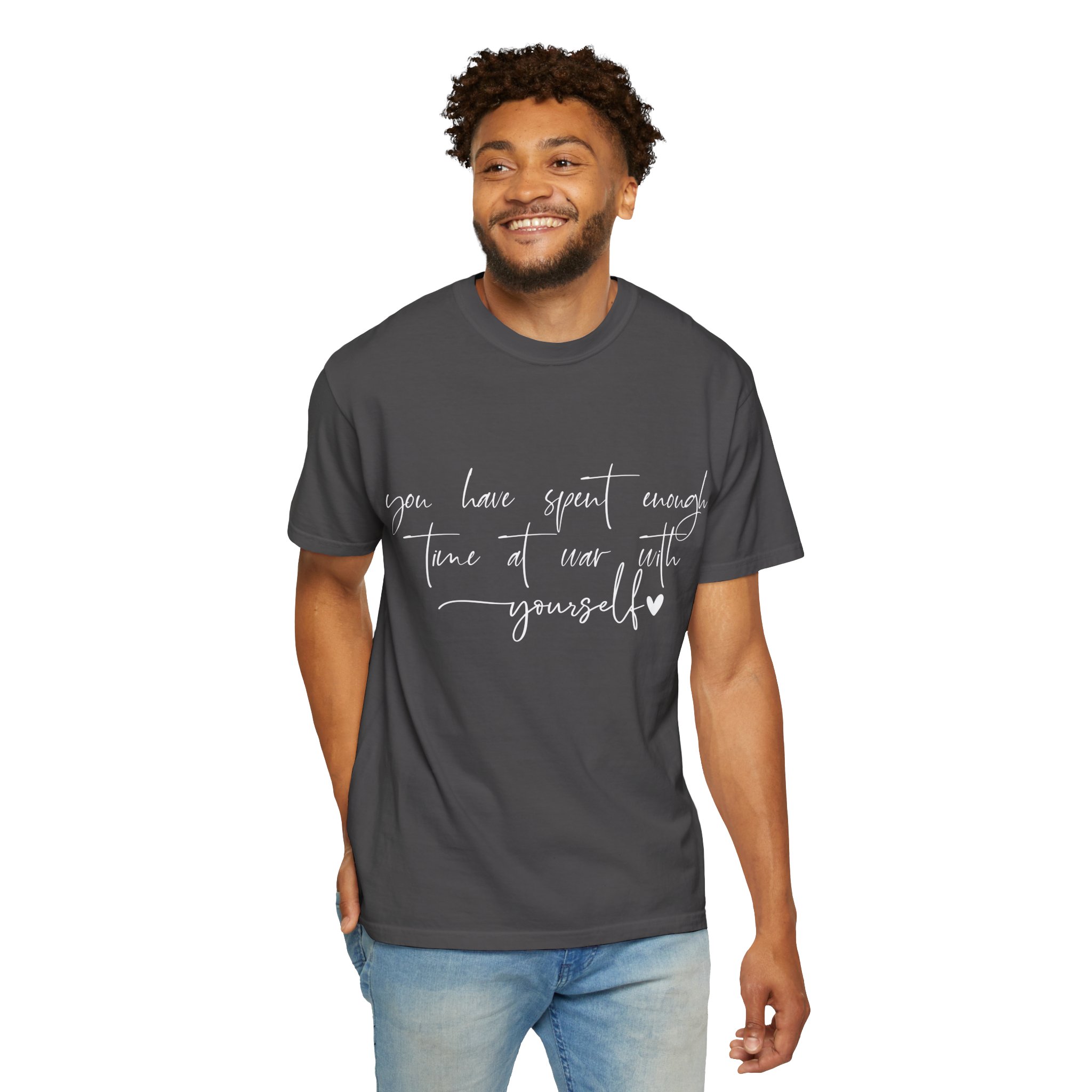 You Have Spent Enough Time at War With Yourself T-Shirt — Mental Health Affirmation Tee - Image 15