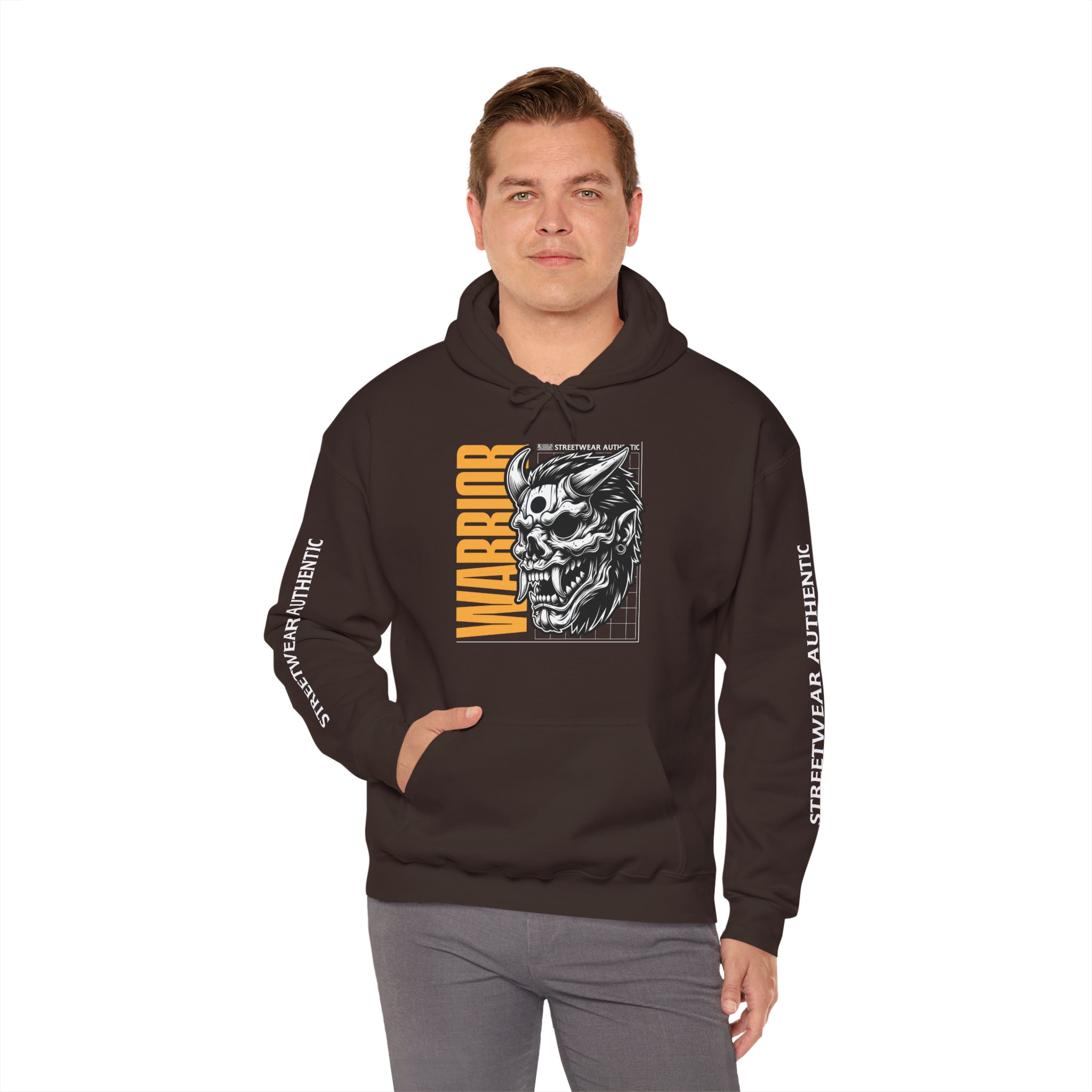 Warrior Demon Skull Hoodie — Bold Graphic Streetwear Pullover - Image 7