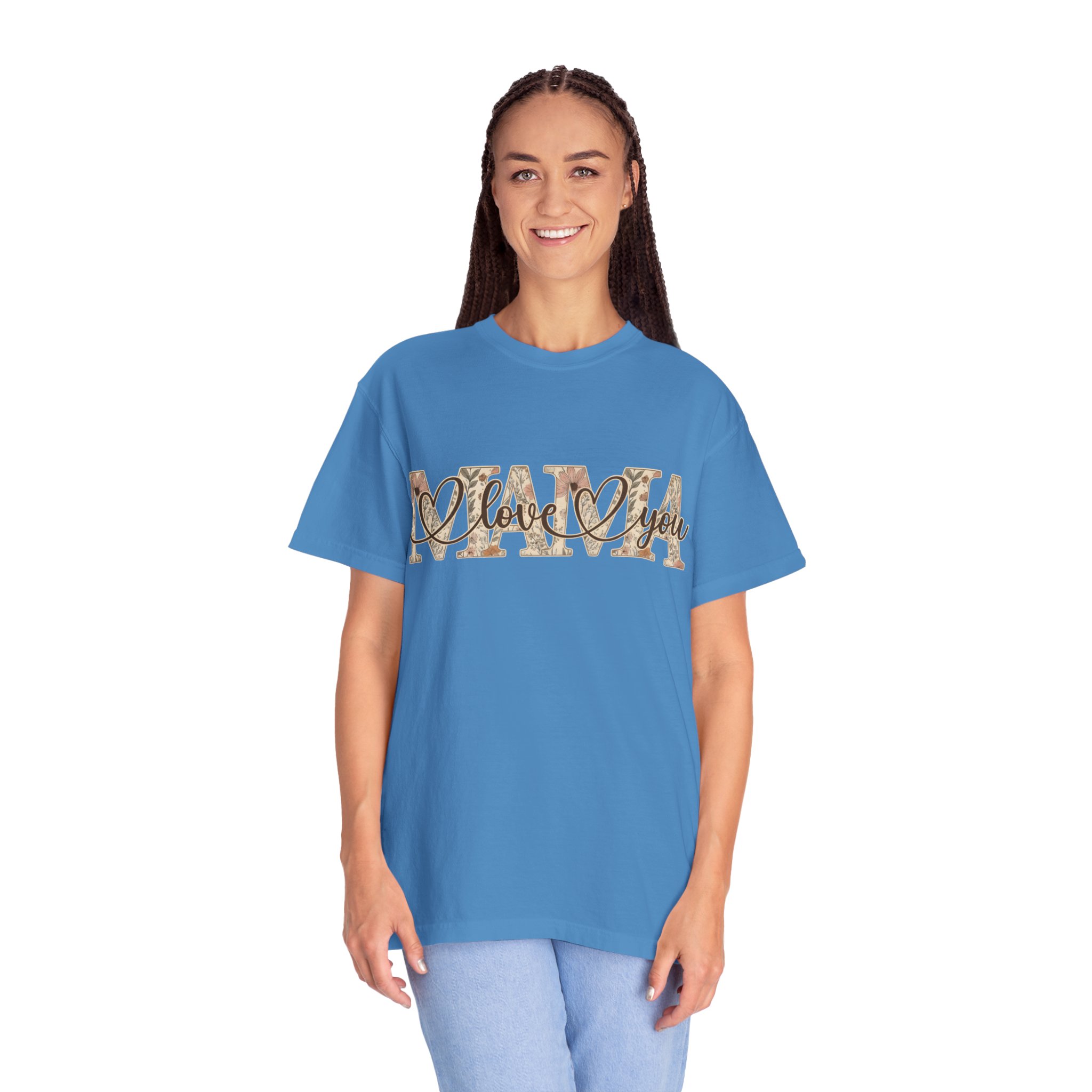 Mama I Love You T-Shirt — Floral Leopard Mom Tee - Image 14