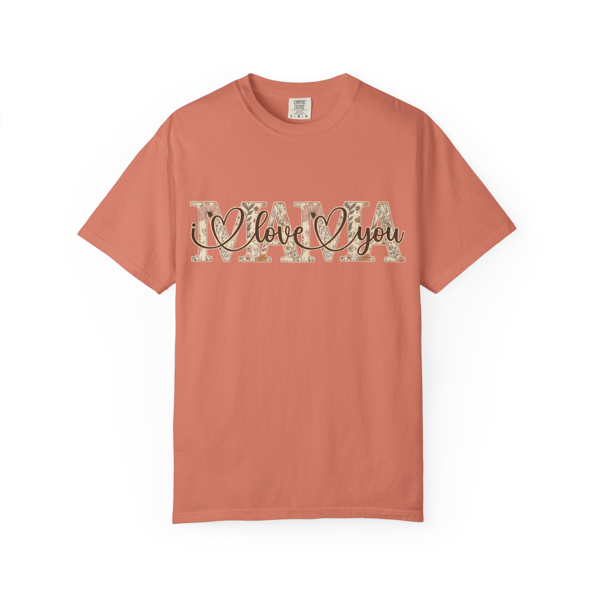 Mama I Love You T-Shirt — Floral Leopard Mom Tee - Image 24