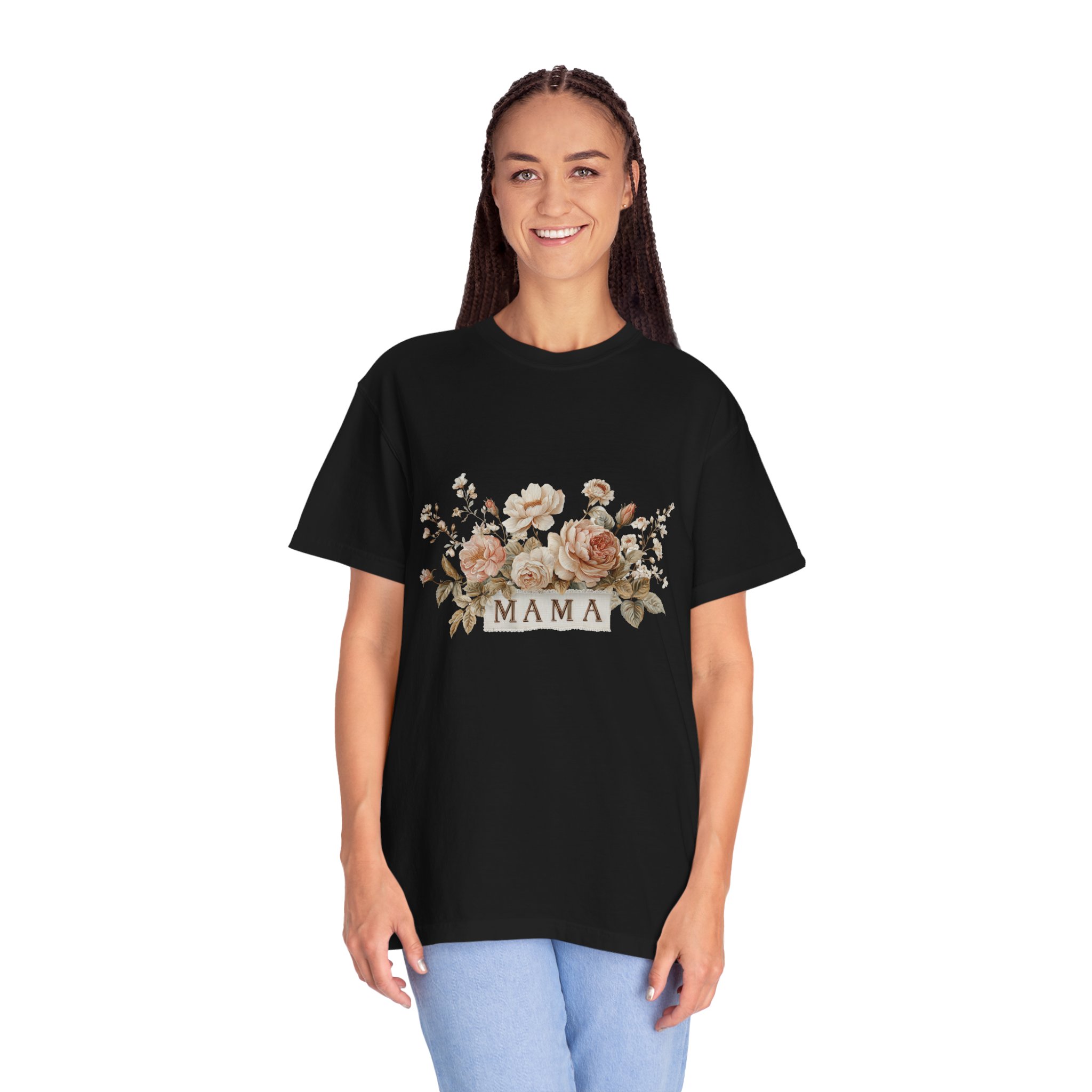 Mama Floral T-Shirt — Vintage Rose Mother's Day Tee - Image 17