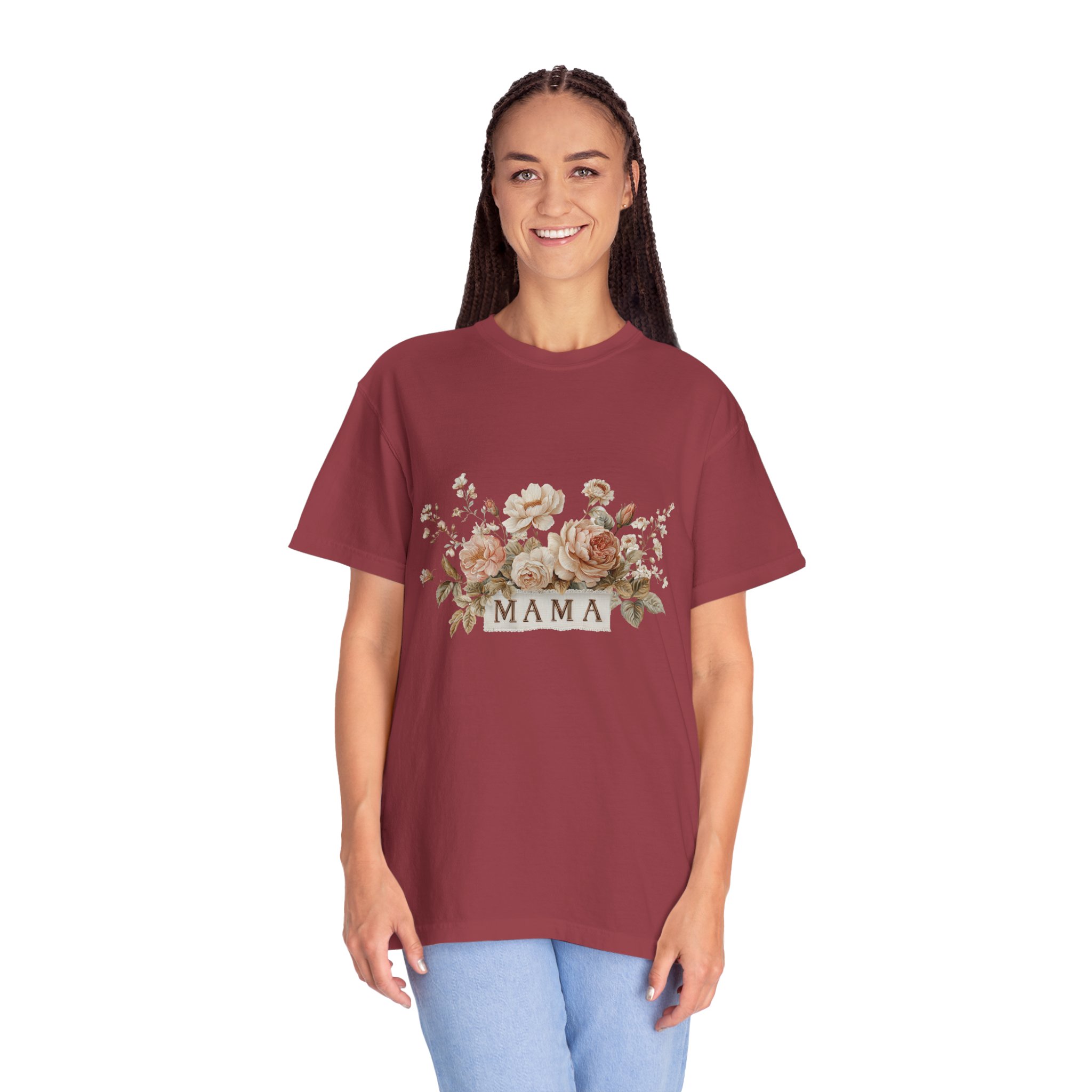 Mama Floral T-Shirt — Vintage Rose Mother's Day Tee - Image 19