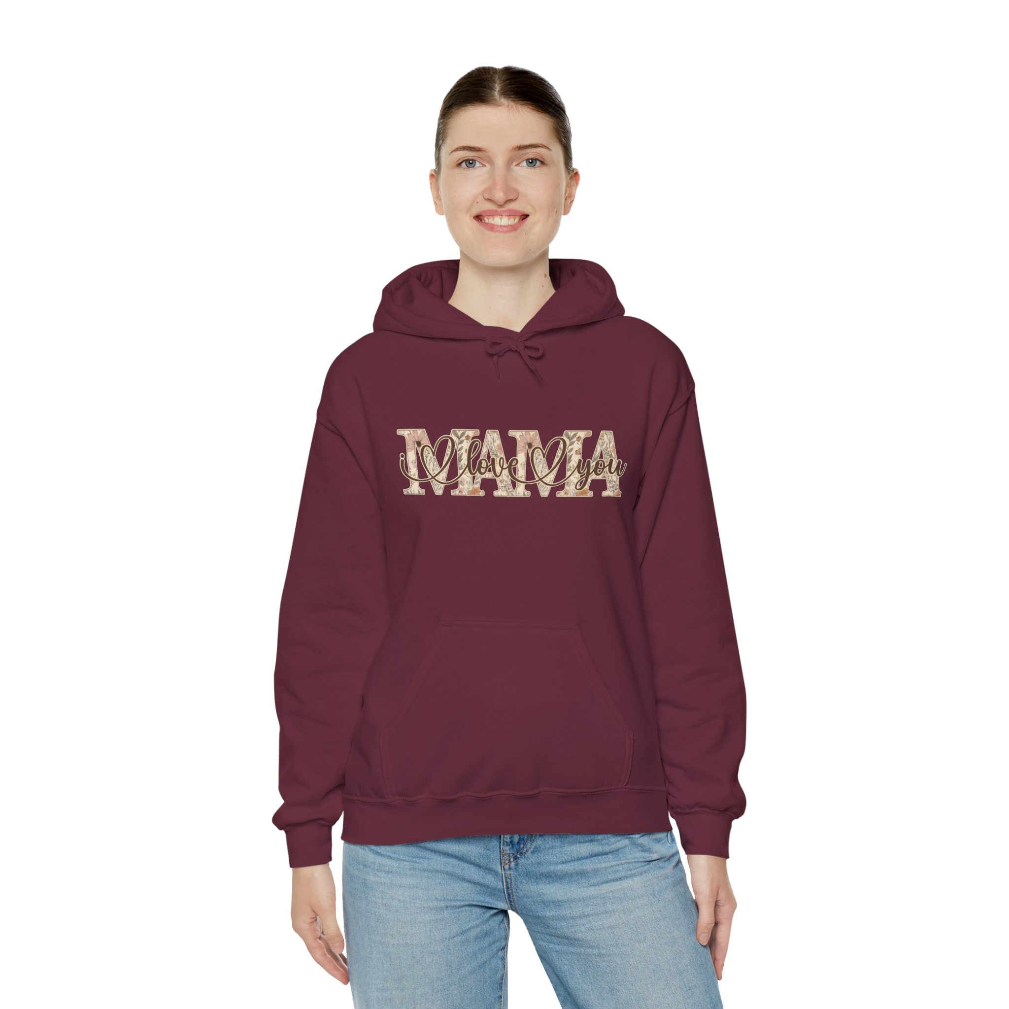 Love You Mommy Leopard Hoodie — "I Love You" Mom Sweatshirt - Image 5