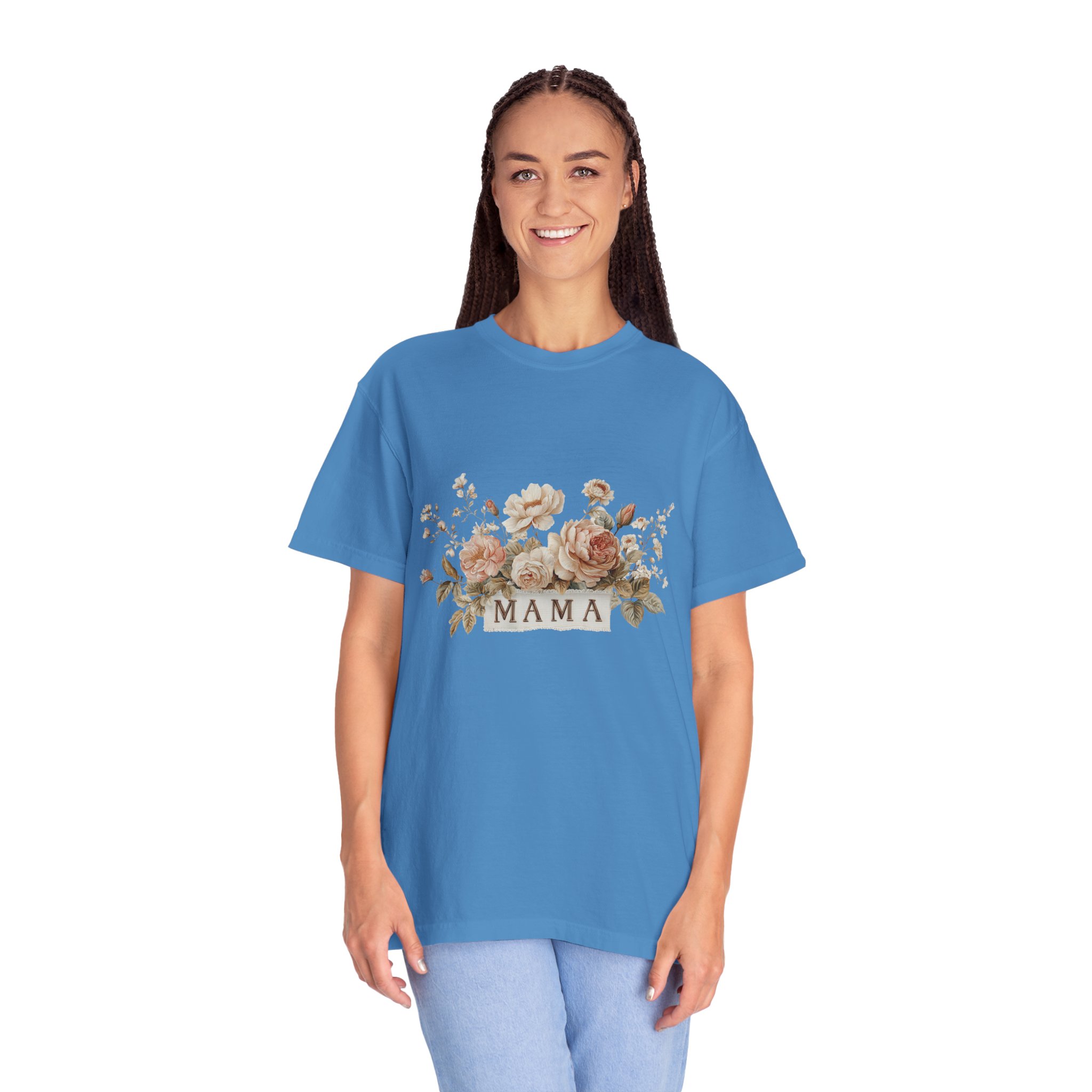 Mama Floral T-Shirt — Vintage Rose Mother's Day Tee - Image 13