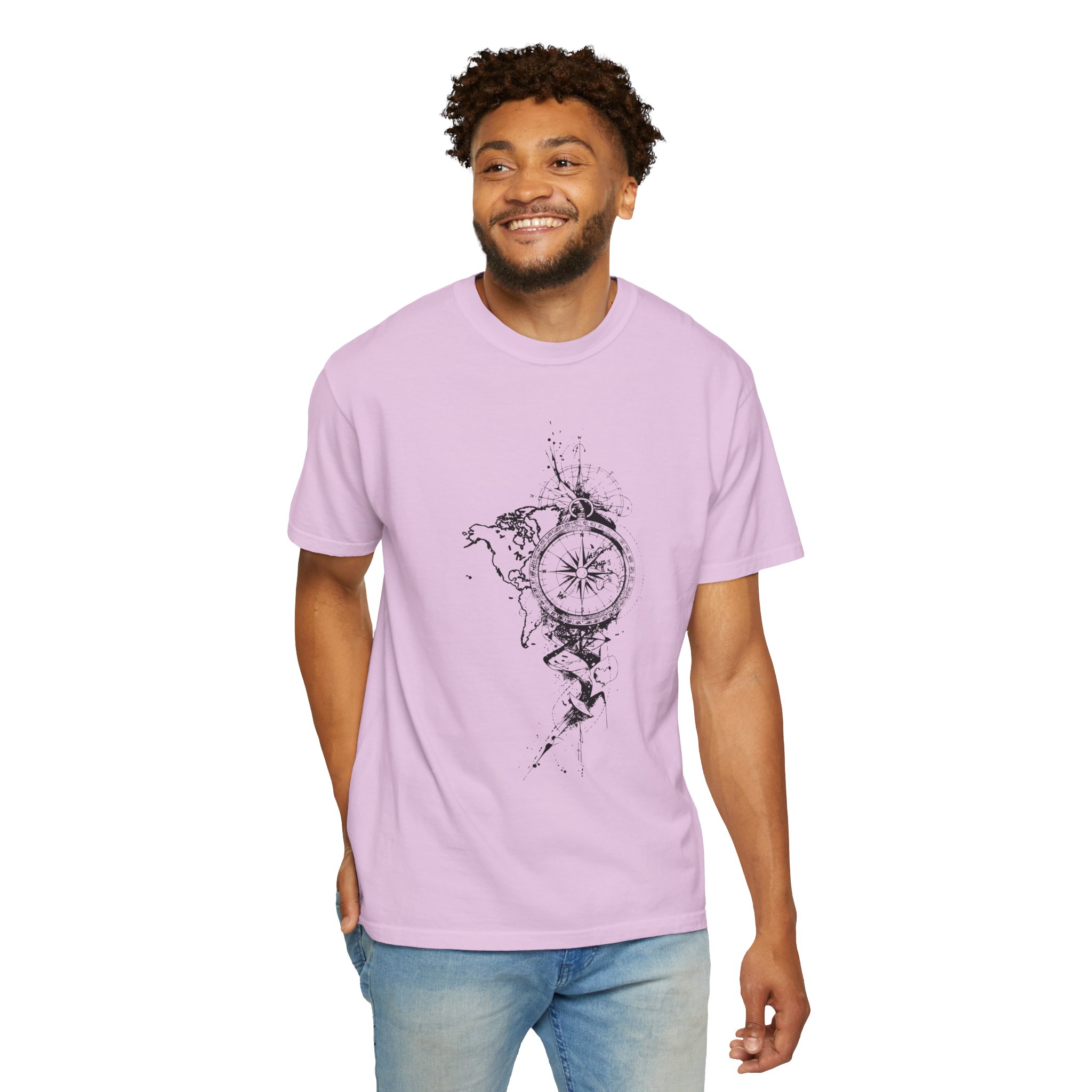 Compass Splash T-Shirt — Nautical Adventure Graphic Tee - Image 10
