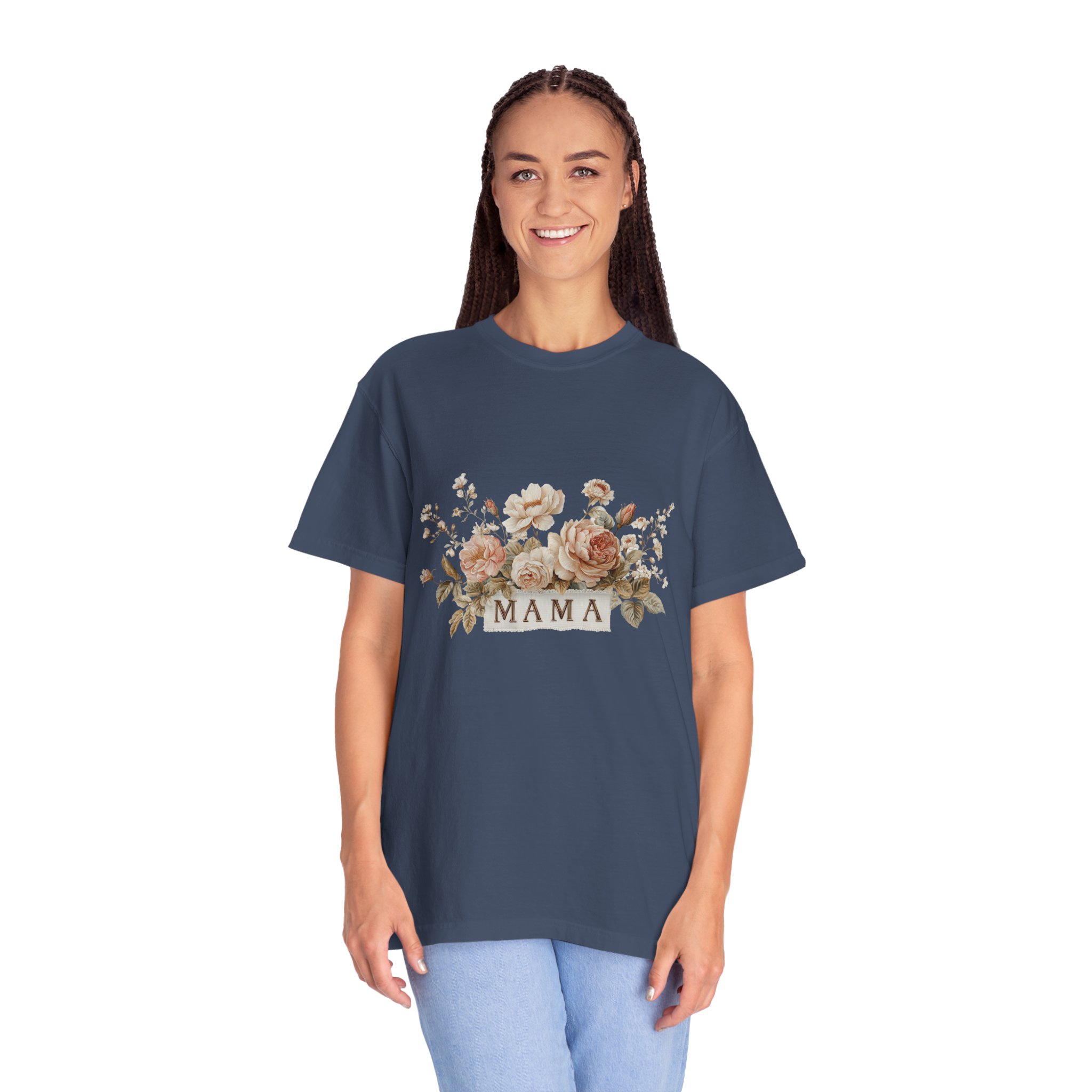 Mama Floral T-Shirt — Vintage Rose Mother's Day Tee - Image 14