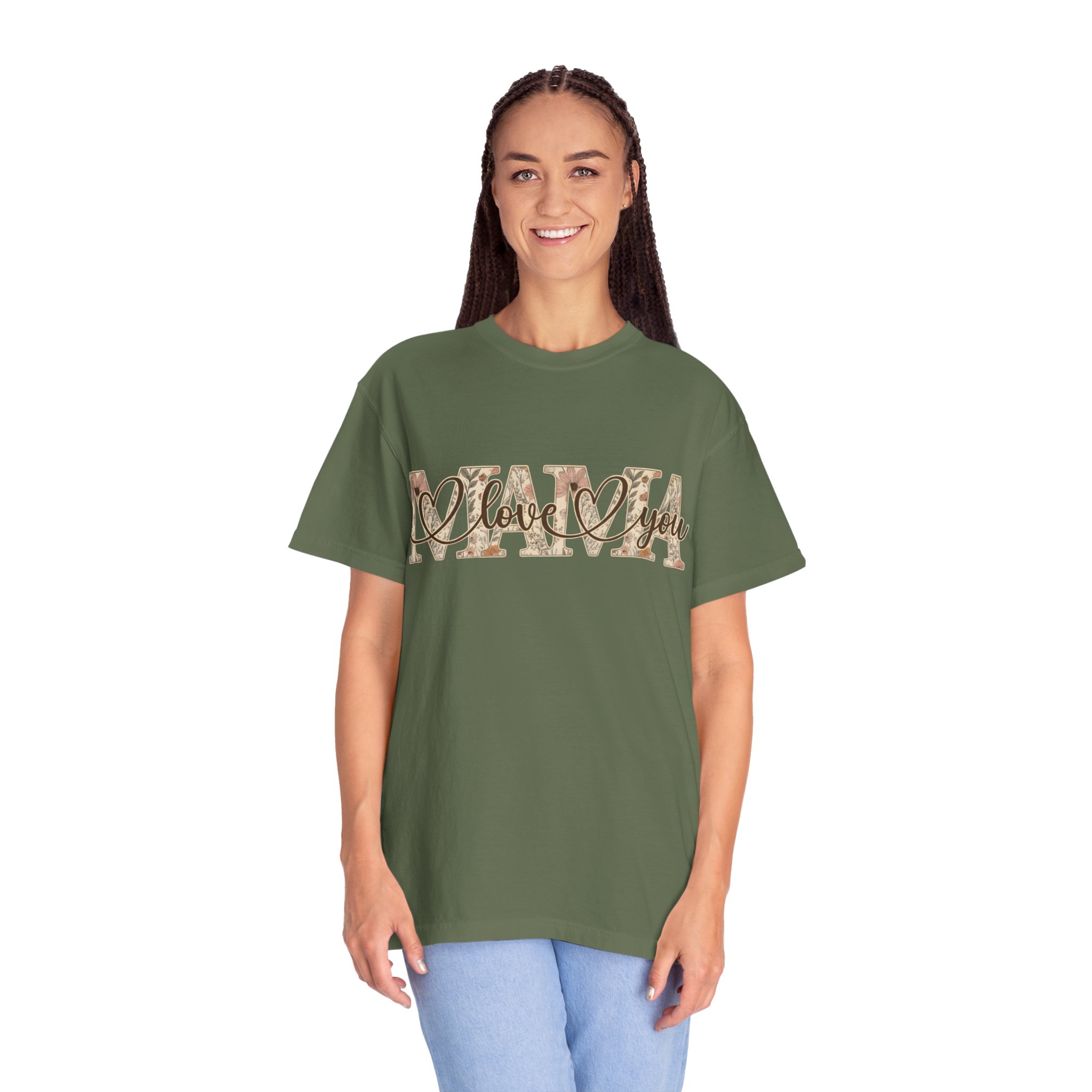 Mama I Love You T-Shirt — Floral Leopard Mom Tee - Image 15