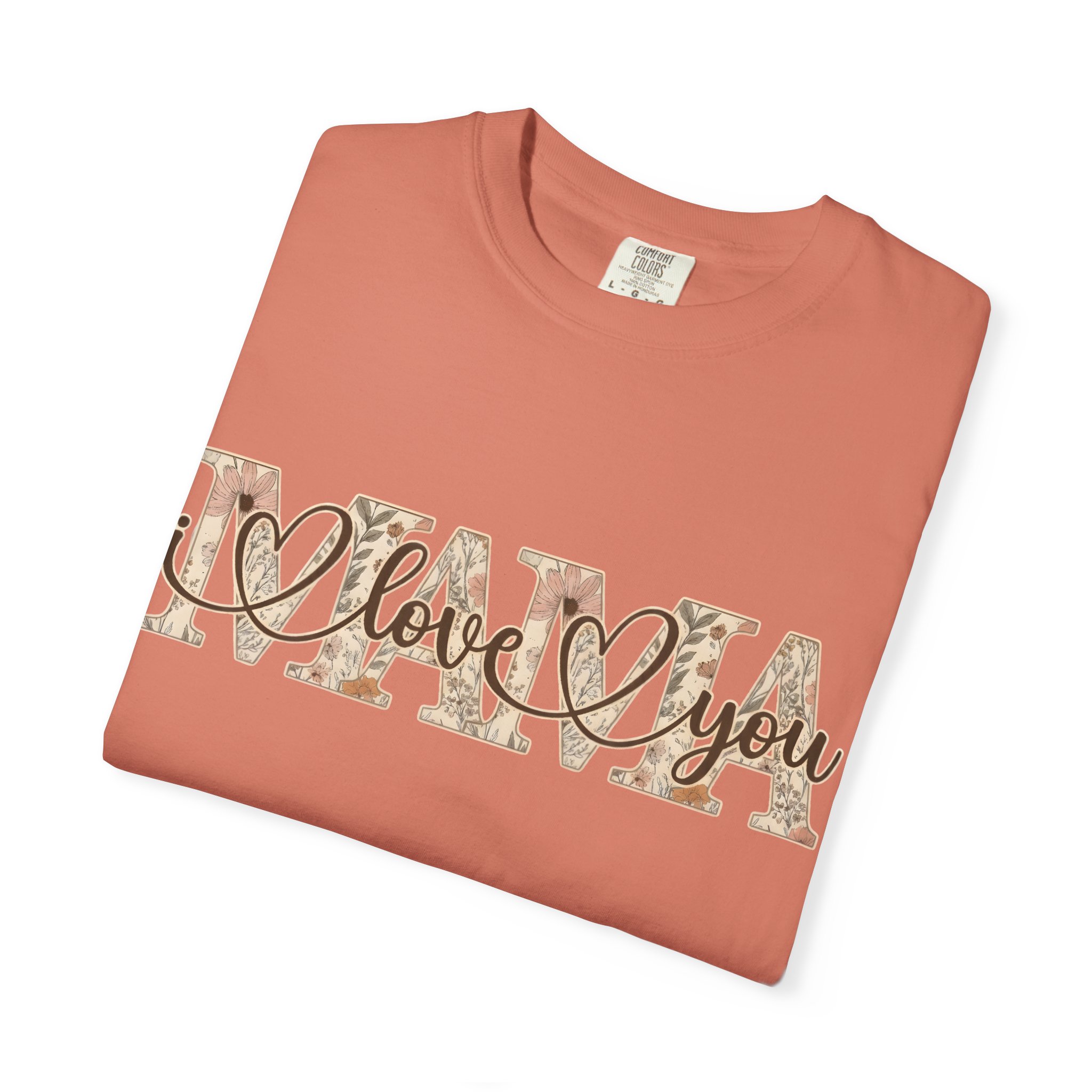Mama I Love You T-Shirt — Floral Leopard Mom Tee - Image 26